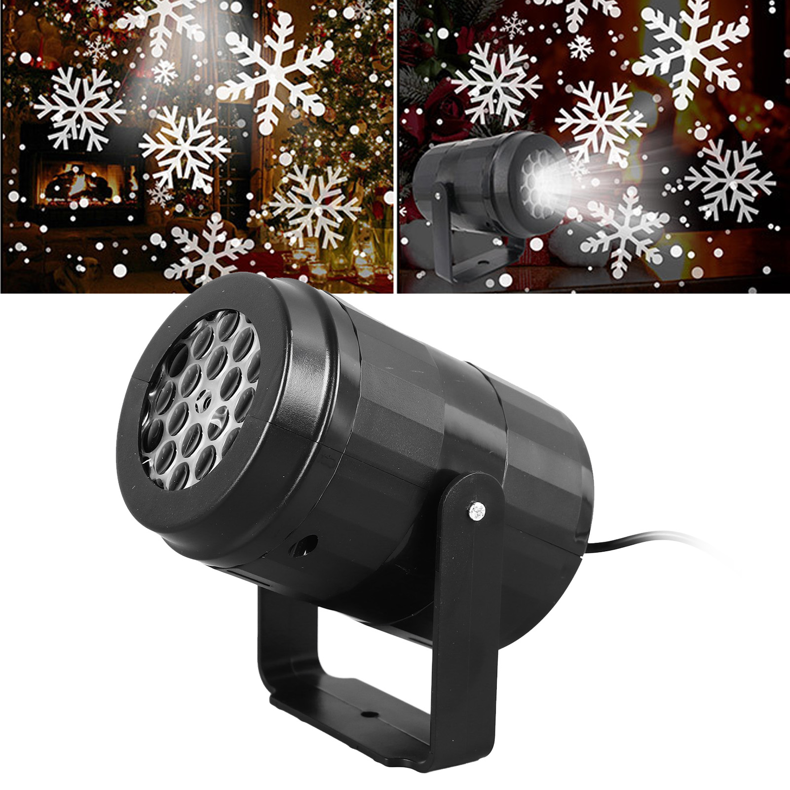 Weihnachtslichtprojektor, Schneeflockenprojektor, Für Den Innenbereich, Europäischer Standard W886-3b