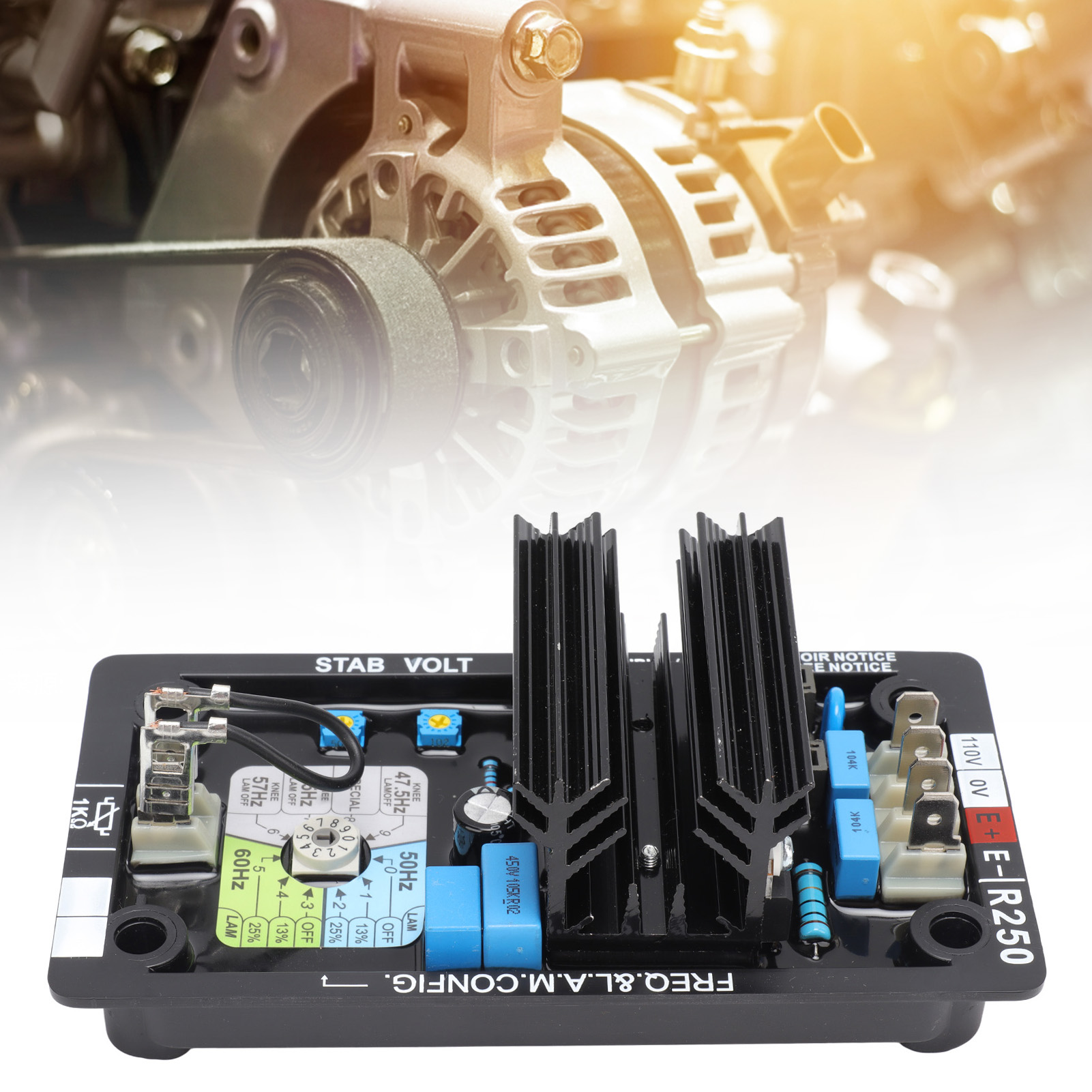Spannungsreglerplatine Für Bürstenlosen Dieselgenerator R250, Automatischer Spannungsregler 85–139 V, Spannungsstabilisator, Avr-spannungsregler
