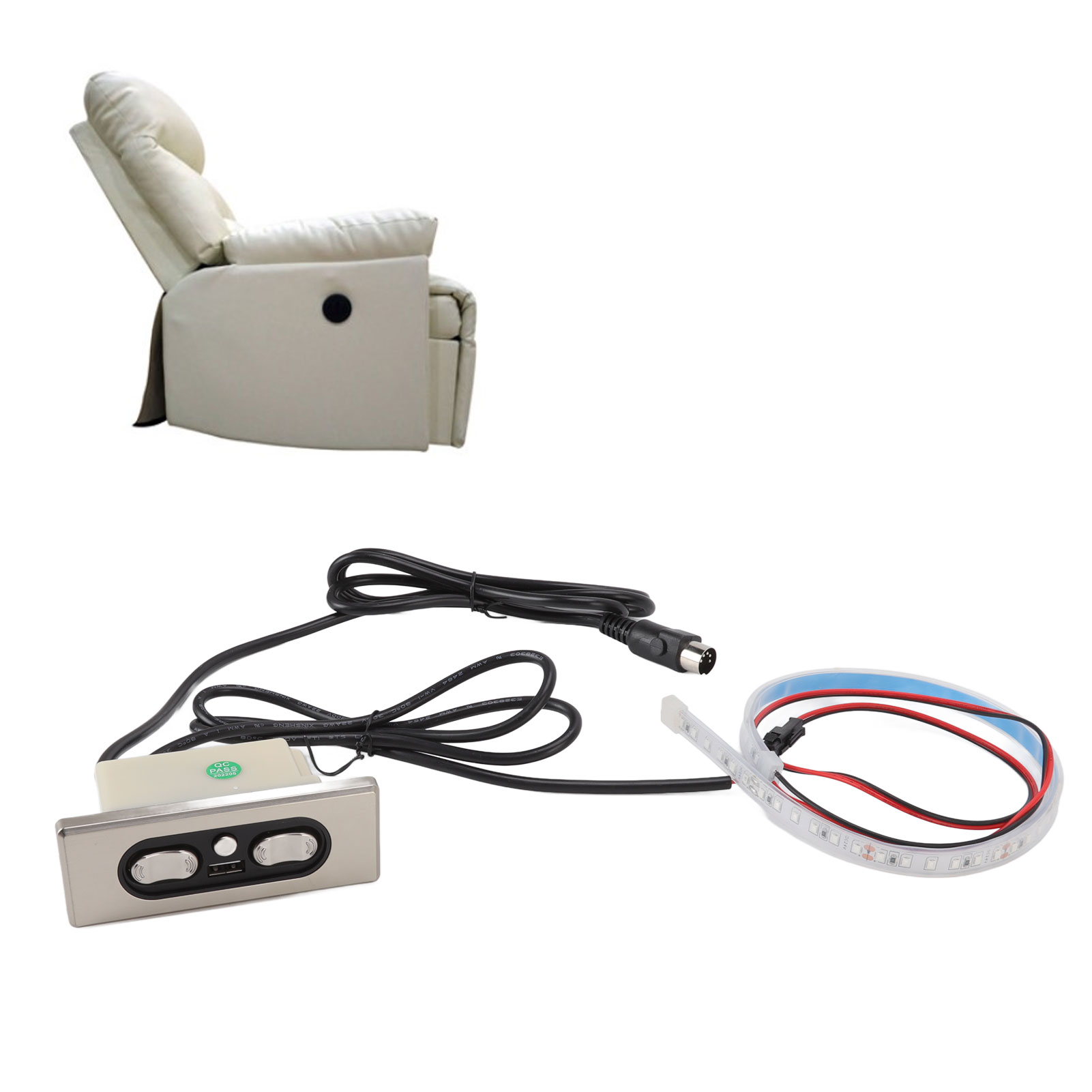 Manuelle Steuerung Für Elektrisches Sofa, Gleichstrom-schubstangenmotor, Bedienhebel Für Heben, Drehen, Horizontale Und Vertikale Bewegung.