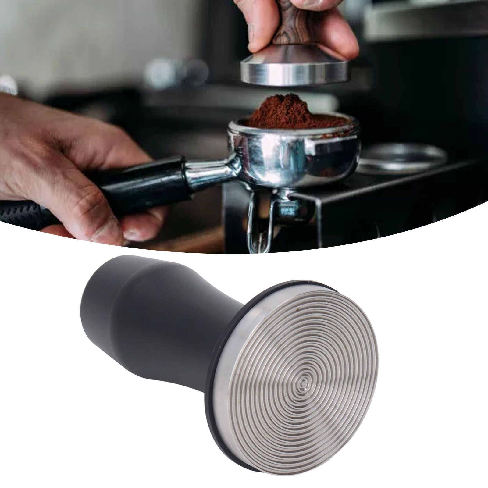 Konstantkraft-tamper Für Espresso, 58-mm-gewindebasis + Basis