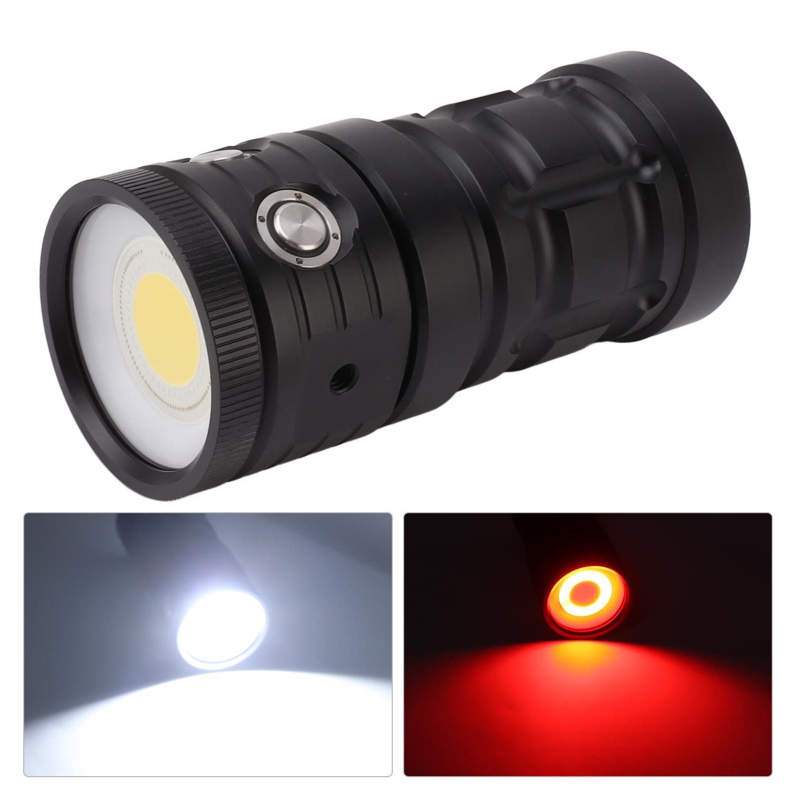 Ipx8 18000lm Wasserdichte Taucherlampe Für Sporttauchen, Led-taschenlampe Für Tauchlehrer Und Taucher, Geeignet Für Sporttauchen Bis Zu 100 M Tiefe.