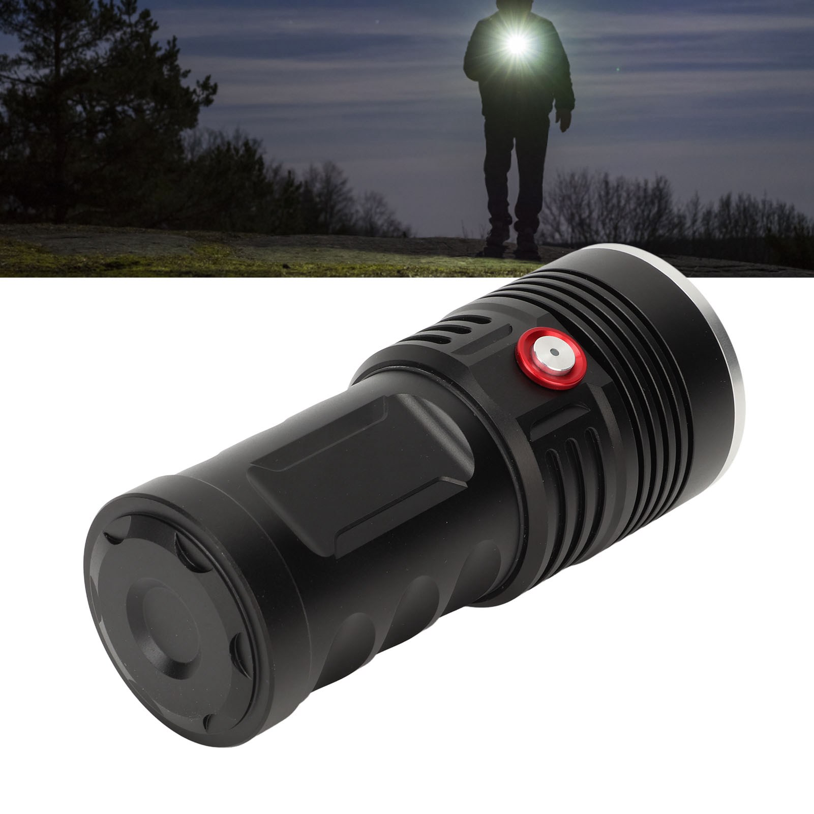 Ultrahelle, Wiederaufladbare Hochleistungs-led-taschenlampe, Tragbare Notfall-taschenlampe Für Den Außeneinsatz.
