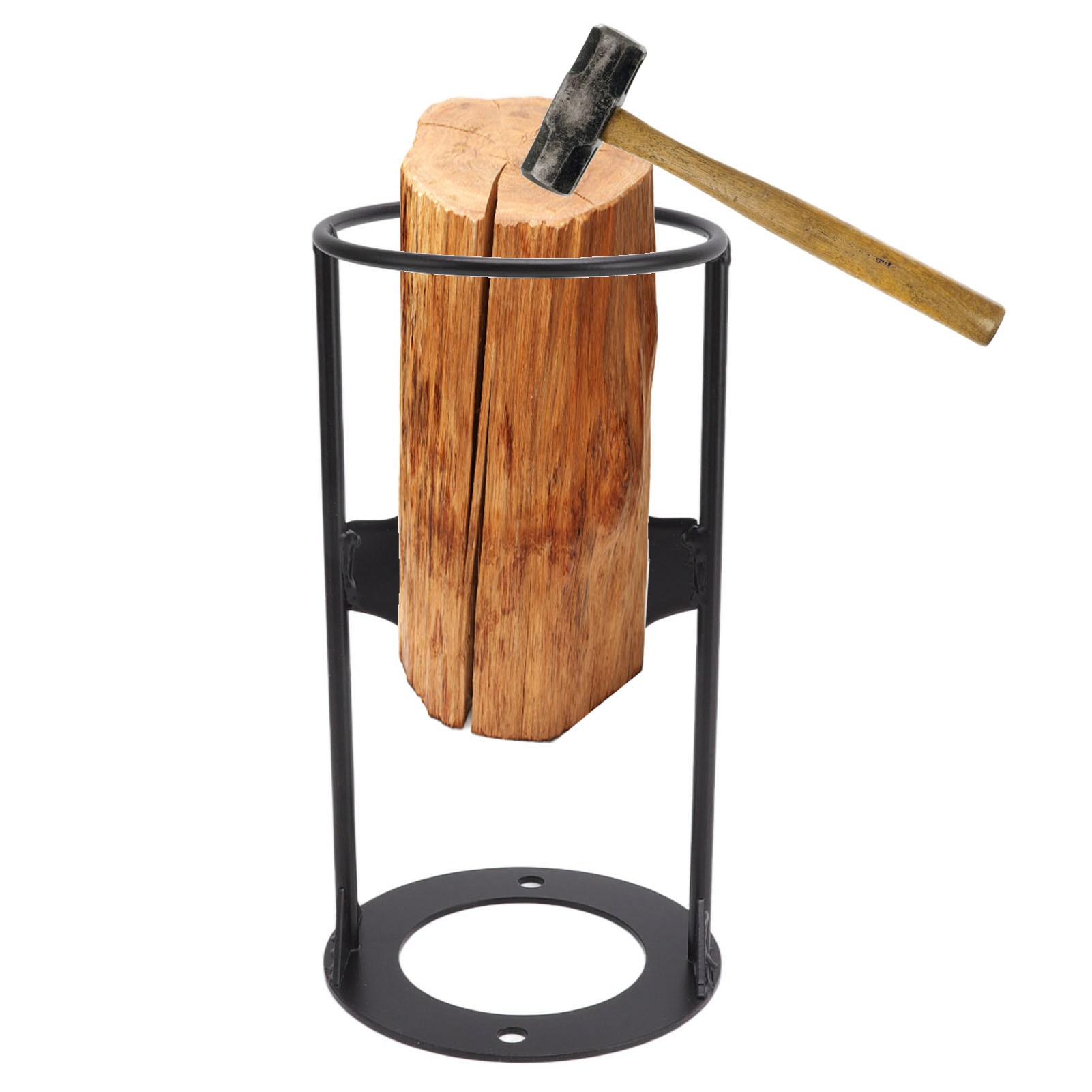 Tragbarer Holzspalter, Holzspalter, Brennholzspalter, Dekoratives Holzspaltwerkzeug, Holzspaltwerkzeug Aus Metall, Große Ausführung.