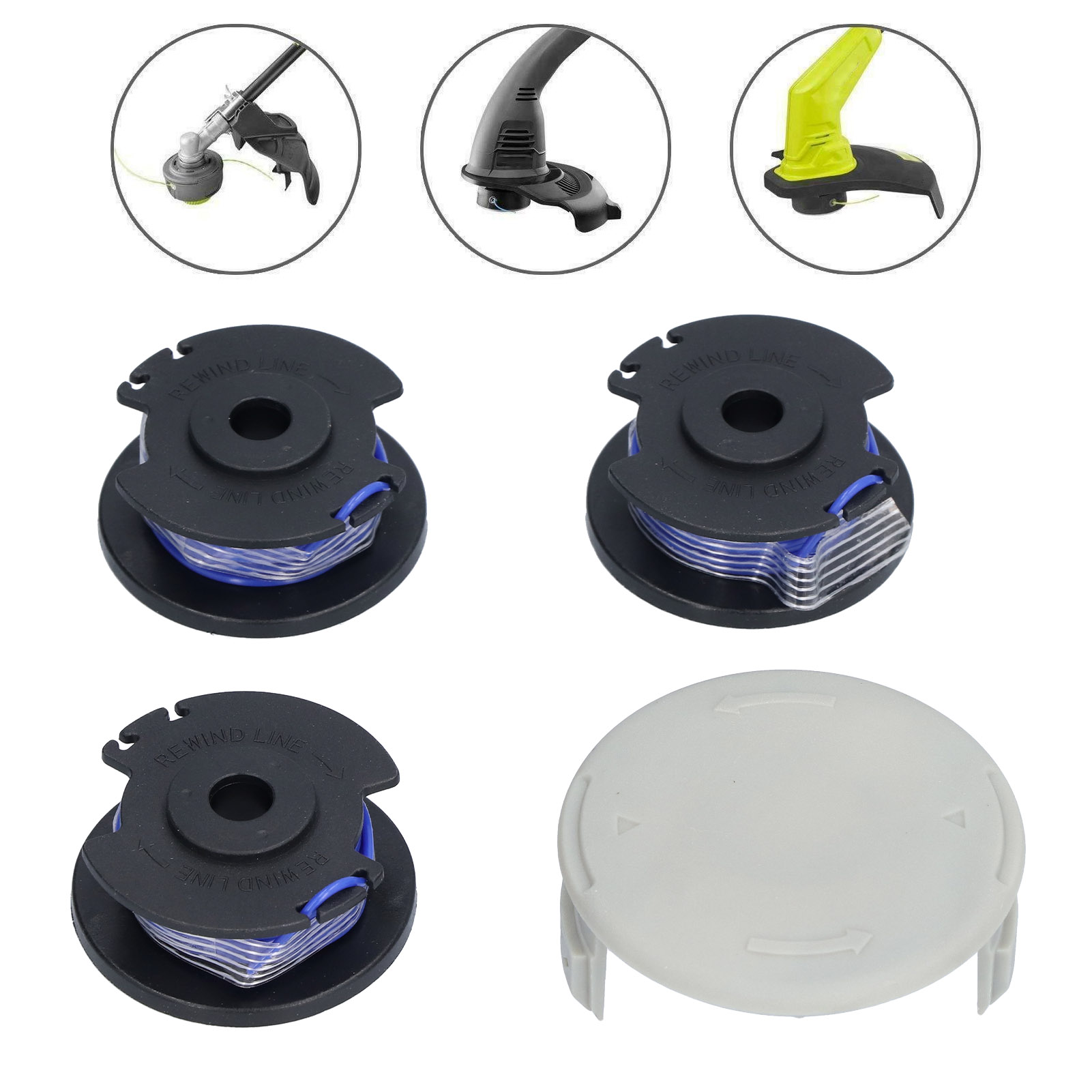 Ryobi One+ Plus Ac14rl3a 0,065" Trimmerspule Und Kappe (ryobi 18/24/40v)