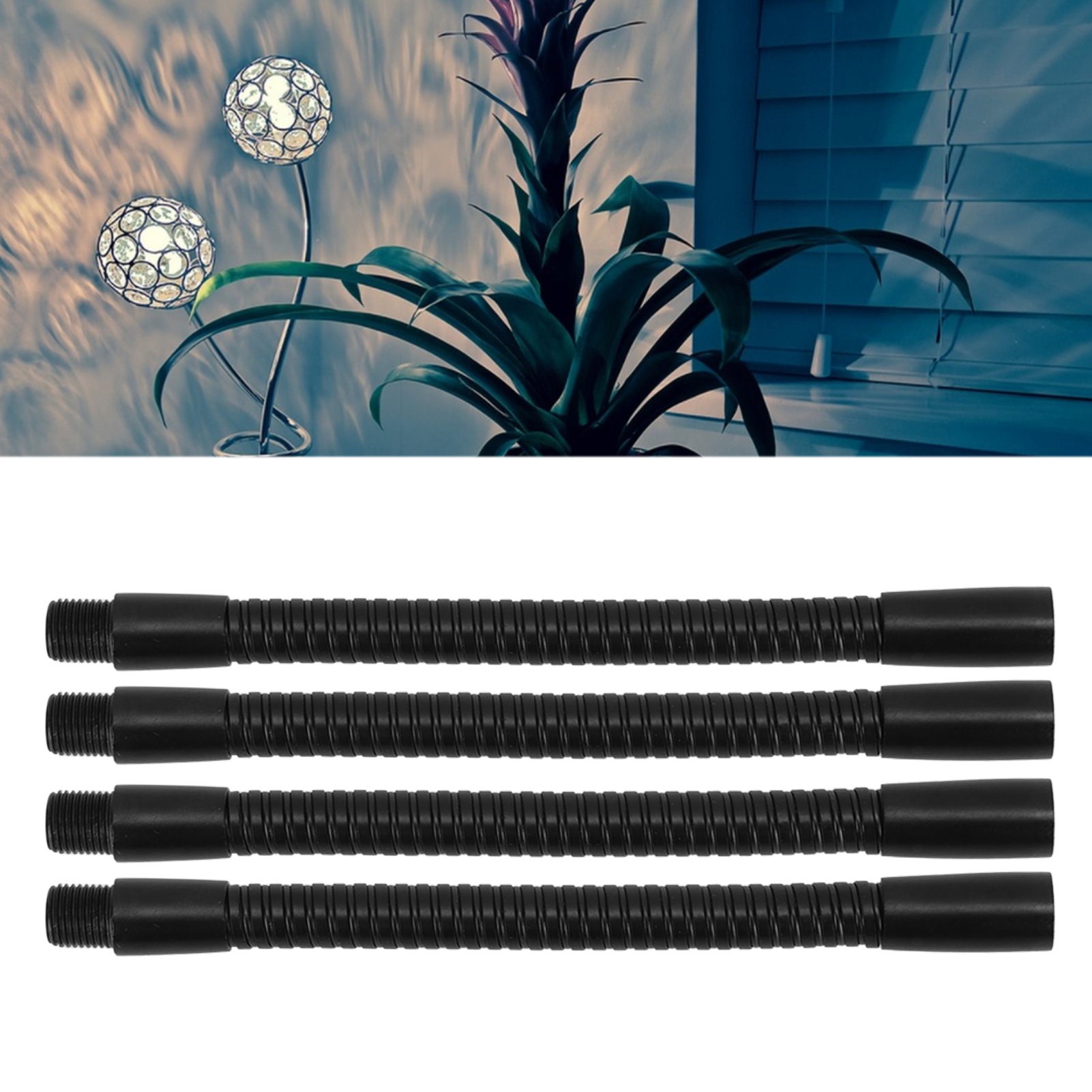 Led-schreibtischlampe Mit Schwanenhals, Flexibler Schlauch, Zubehör Für Schreibtischlampen, Beleuchtungszubehör, Flexibler Led-schlauch, Metallrohr, 15 Cm