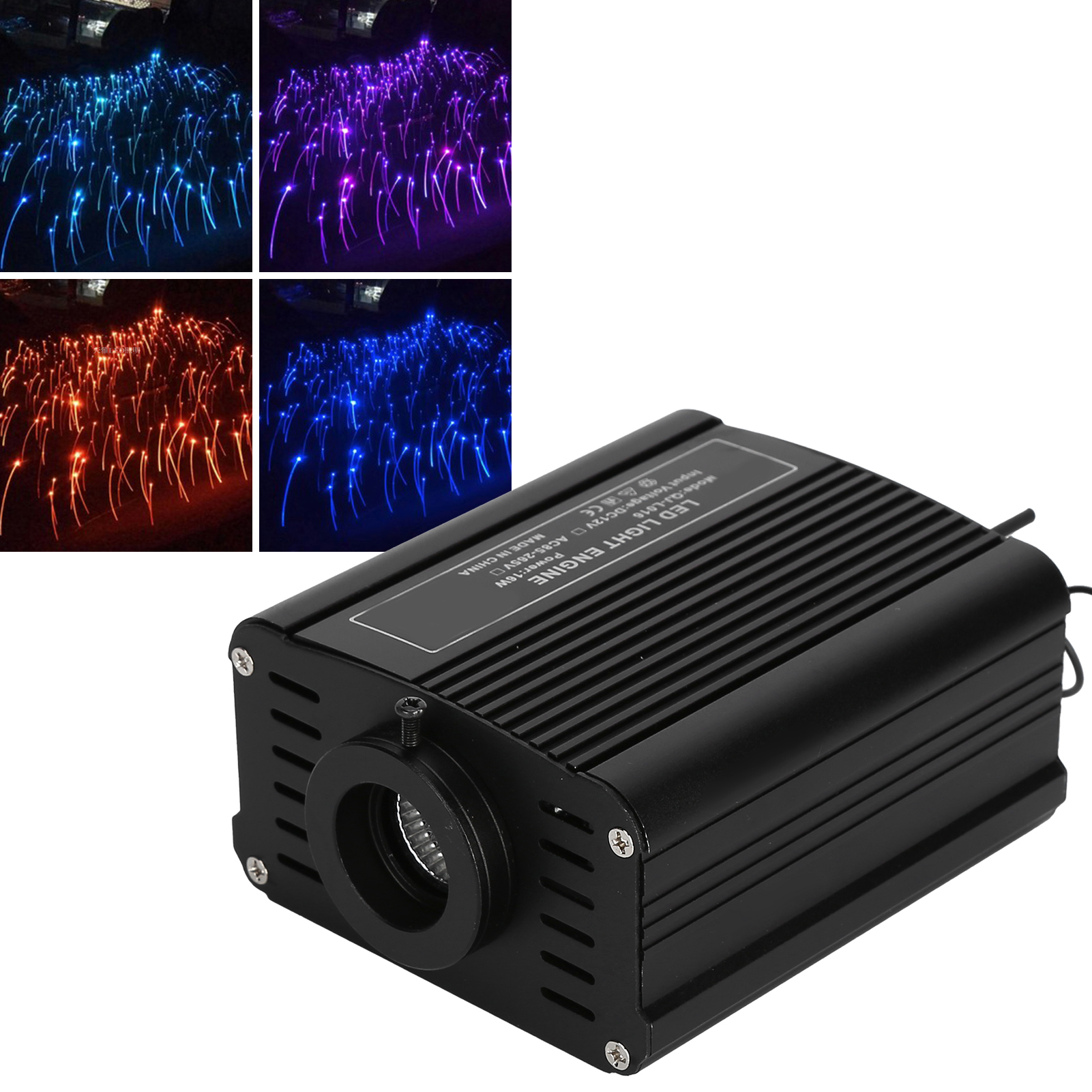 16w/rgbw Led-lichtleiter-deckenleuchten-set Mit Sternenhimmel-effekt – Bluetooth-fernbedienung/app-steuerung – Ideal Für Dekorative Beleuchtung In Autos Und Wohnhäusern – Lichtleiterkonform Gemäß Euro
