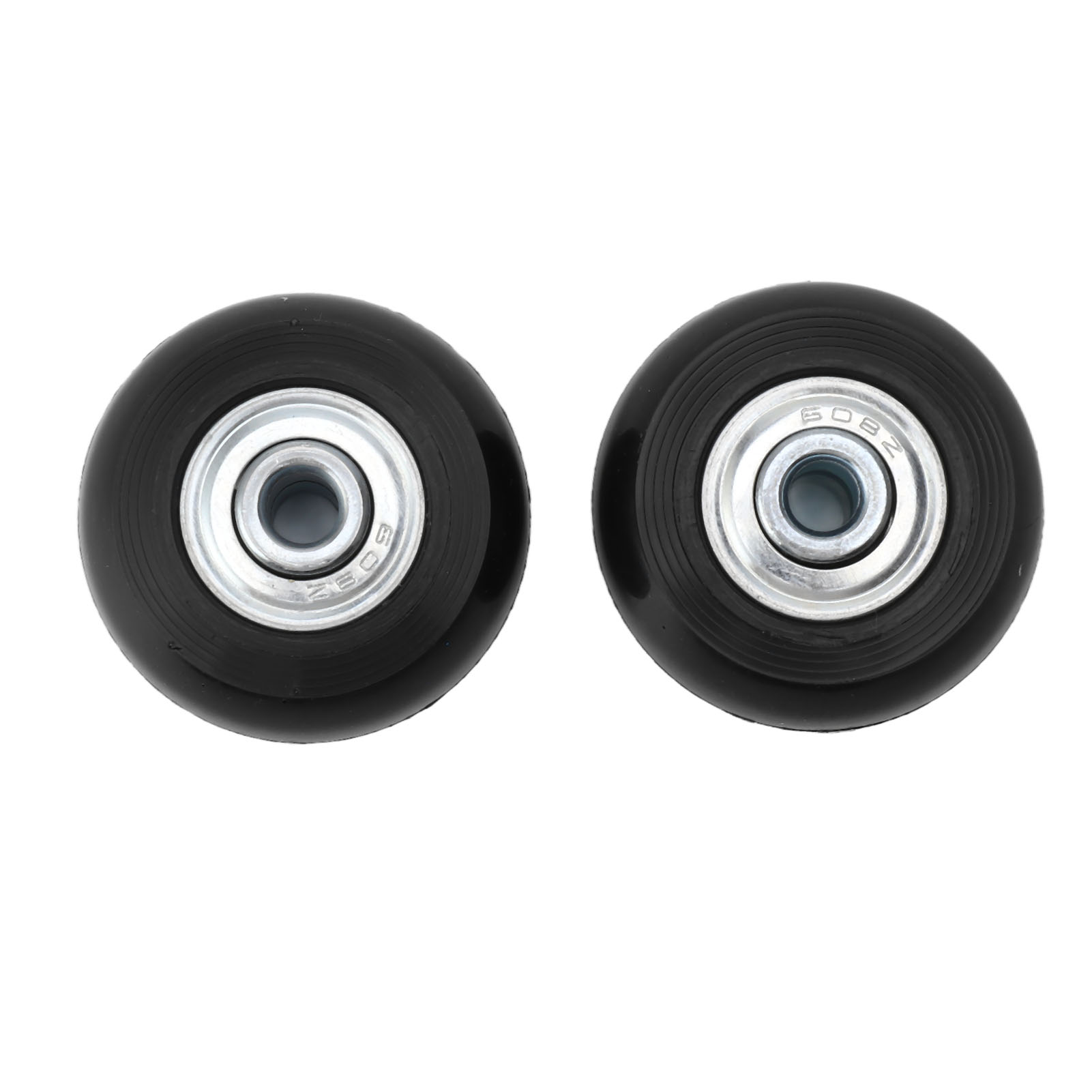 Geräuscharme, Gummierte Lenkrollen Für Gepäck, Rollkoffer, Reisekoffer, Zur Reparatur Von Lagern Und Zum Austausch Von Rollen. 43 X 18 Mm (2 Rollen Pro Paar) Mit Zubehör.