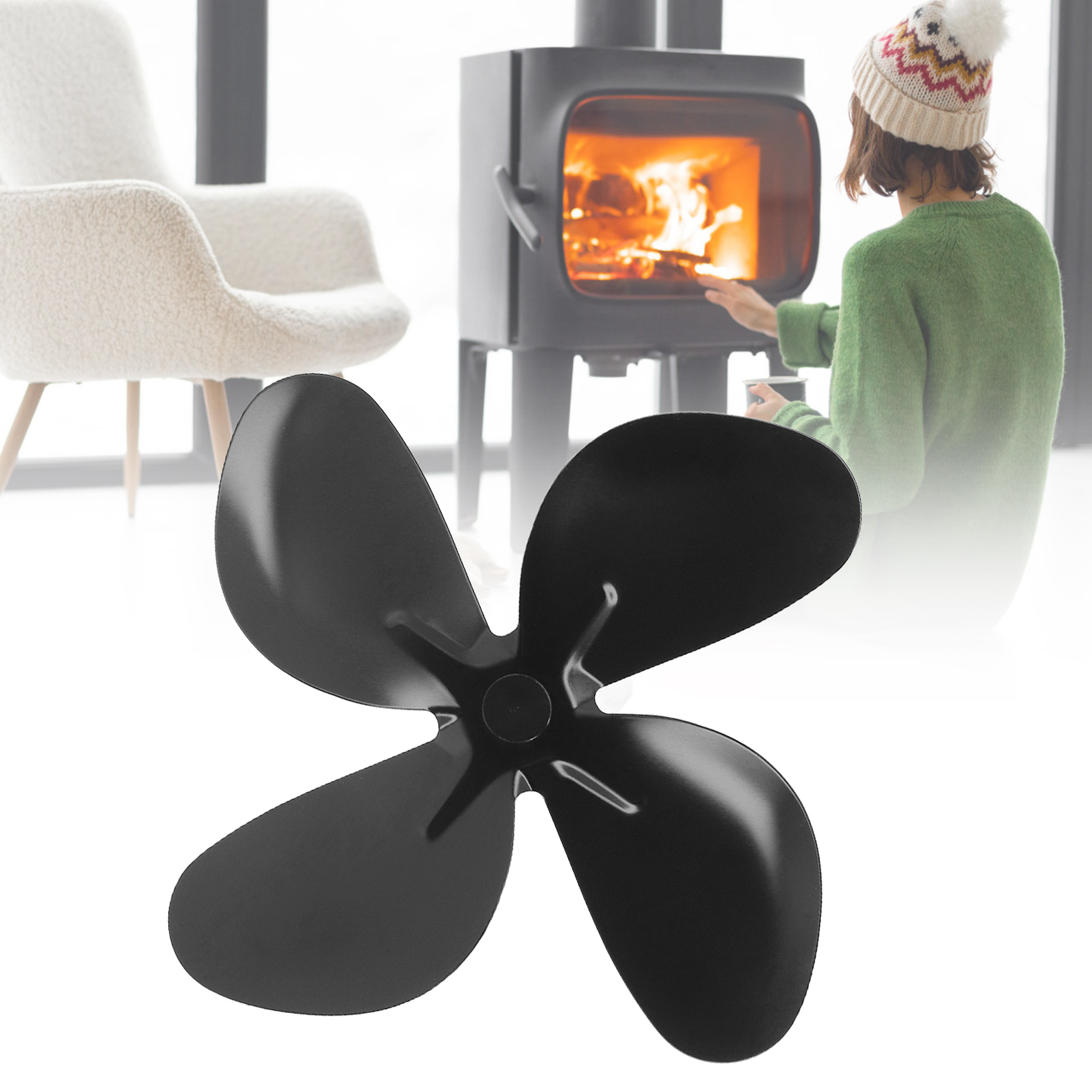 Zubehör Für 4-flügelige Kaminventilatoren, Ventilatorflügel Aus Aluminiumlegierung, Universelle Kaminventilatorflügel