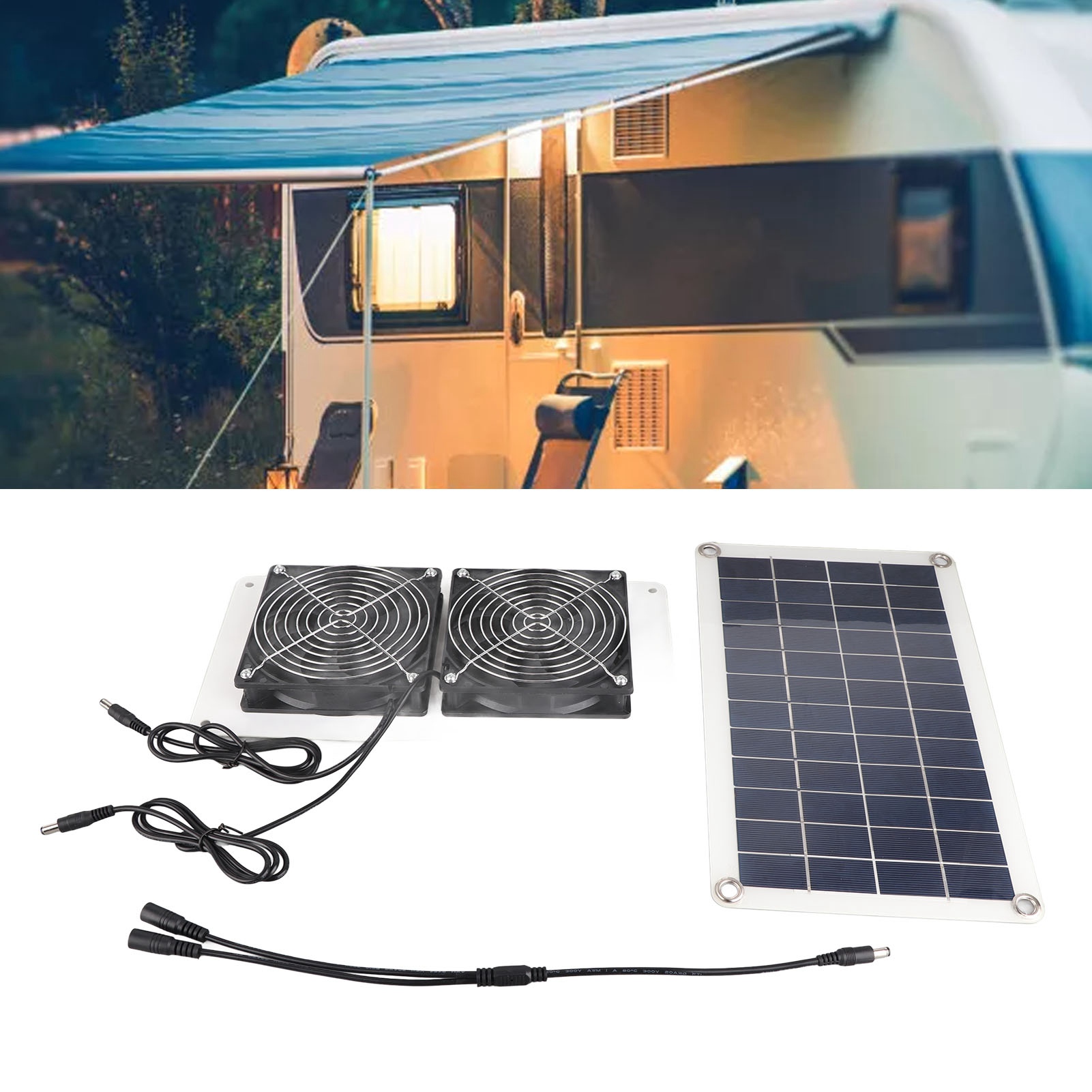 10w 18v Polykristalliner Solarventilator, Haustier-luftabsaugung, Umweltfreundliches Belüftungssystem, Tragbarer Outdoor-ventilator