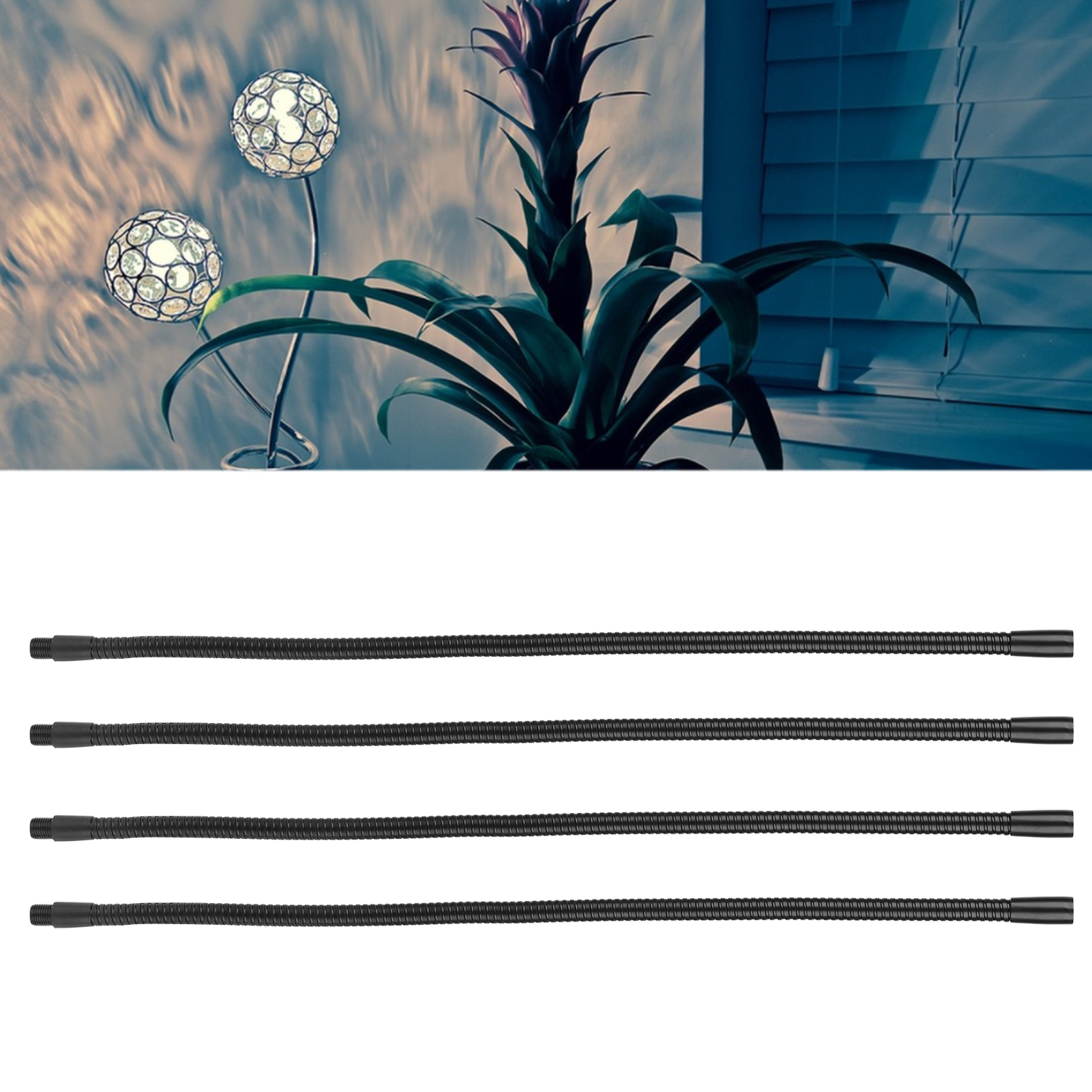 Led-schreibtischlampe Mit Schwanenhals, 40 Cm Flexibler Schlauch, Beleuchtungszubehör, Led-flexschlauch, Metallrohr