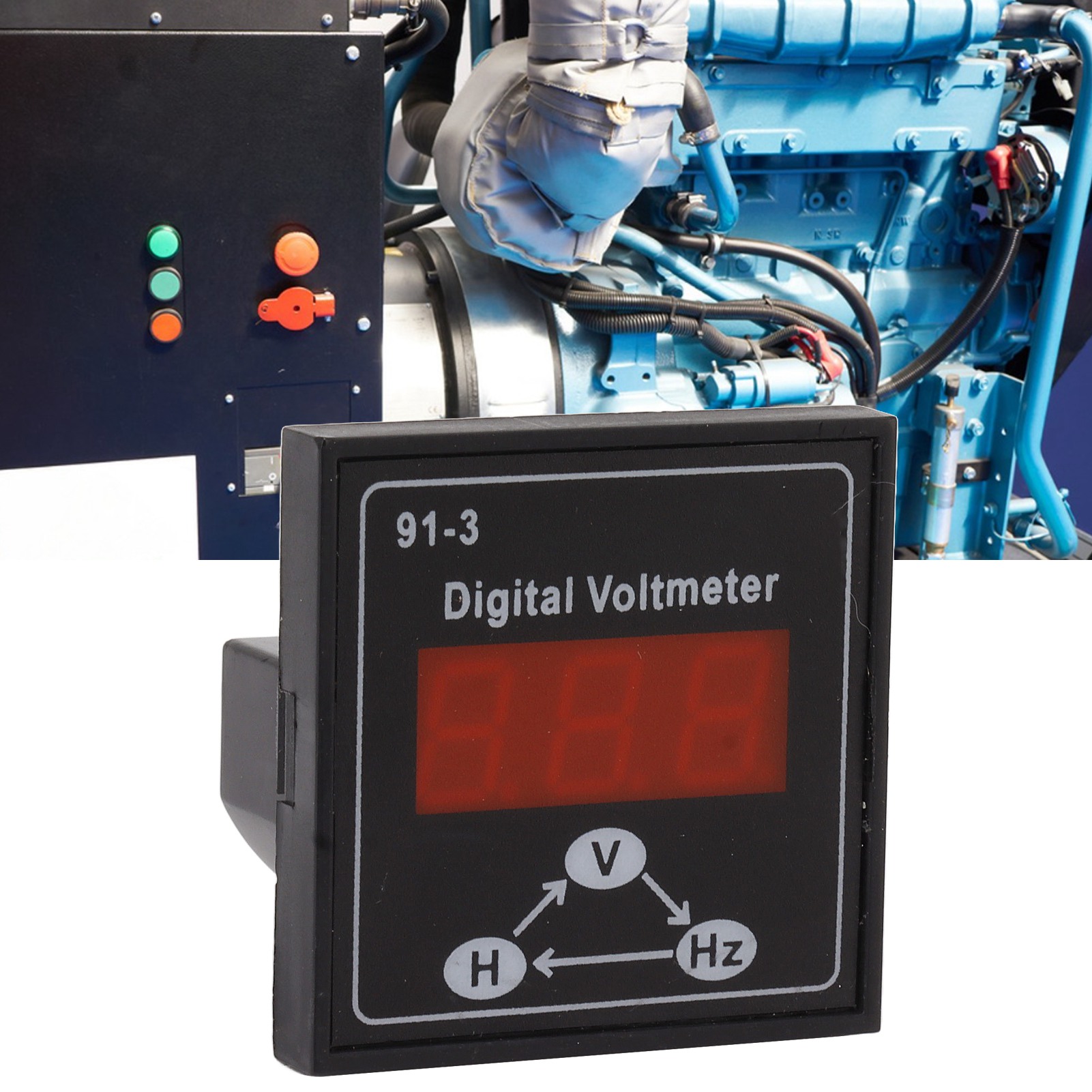 Digitales Voltmeter 93-1 Zubehör Für 220v/380v Einphasen-/dreiphasen-/drei-in-eins-benzin- Und Dieselgeneratoren