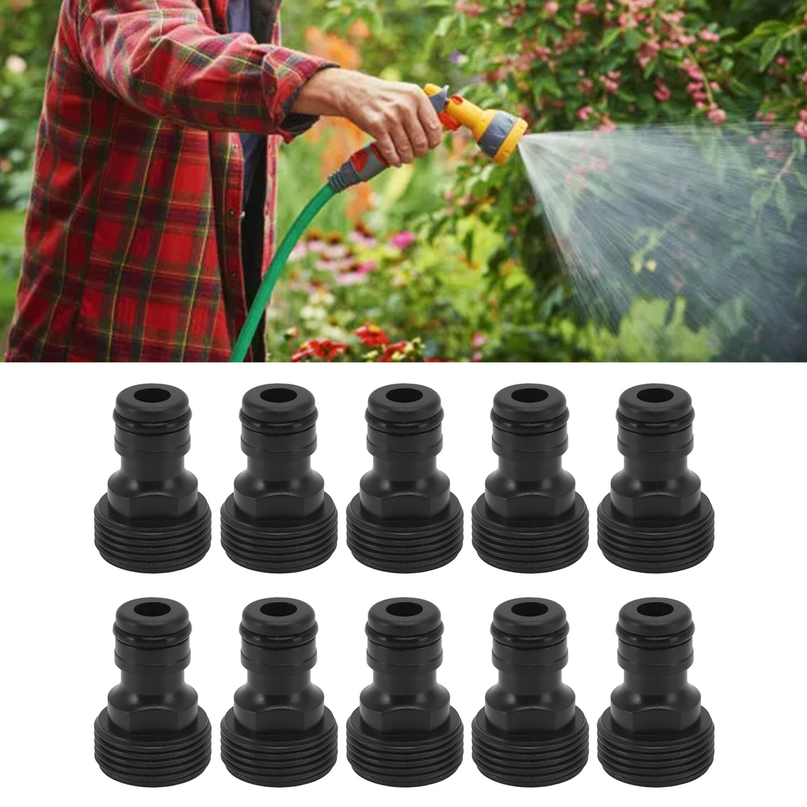 Packung Mit 10 G3/4 25mm Kunststoff-schnellkupplungen Mit Außengewinde, Verstärkte Gewindebohrer-anschlüsse