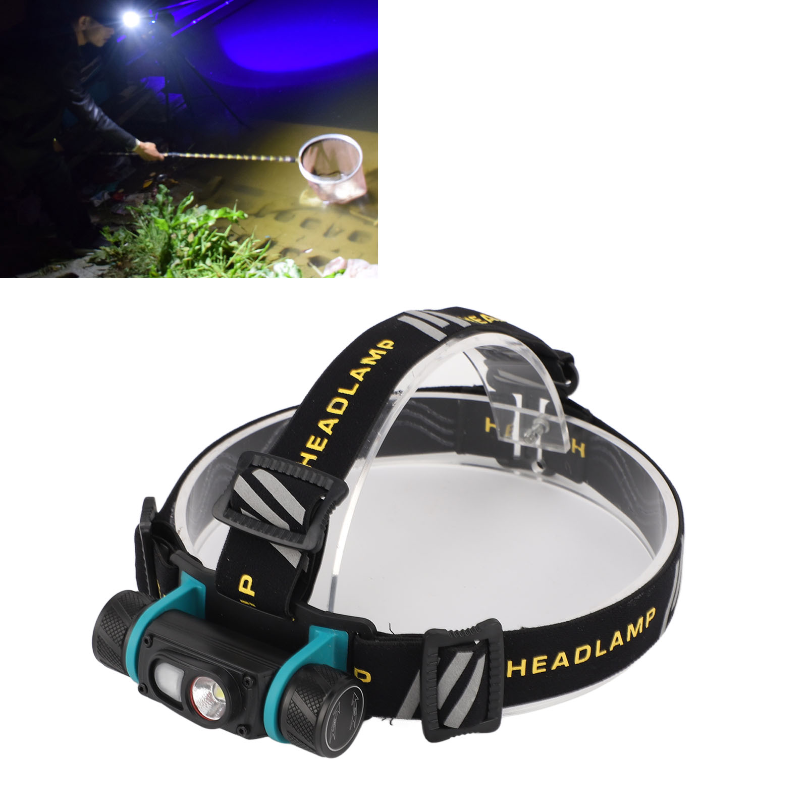 Sst40 Stirnlampe Für Bergsteigen Und Klettern, Wiederaufladbare Metalllampe, Hohe Leuchtkraft 800 Lm