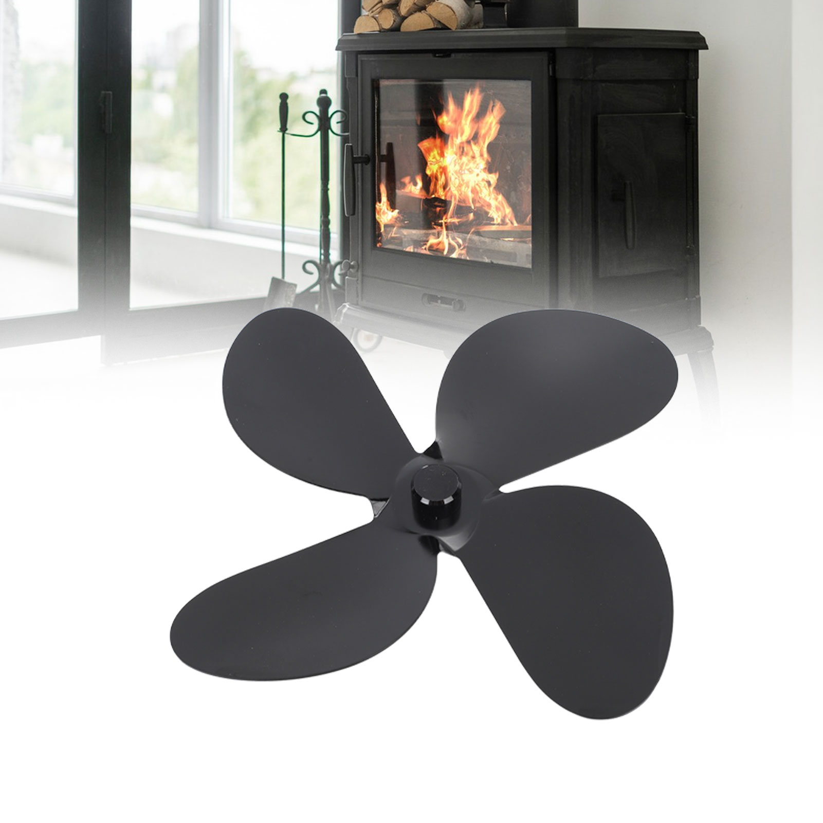 Kaminventilator-zubehör, Ventilatorflügel Aus Aluminiumlegierung, Schwarz