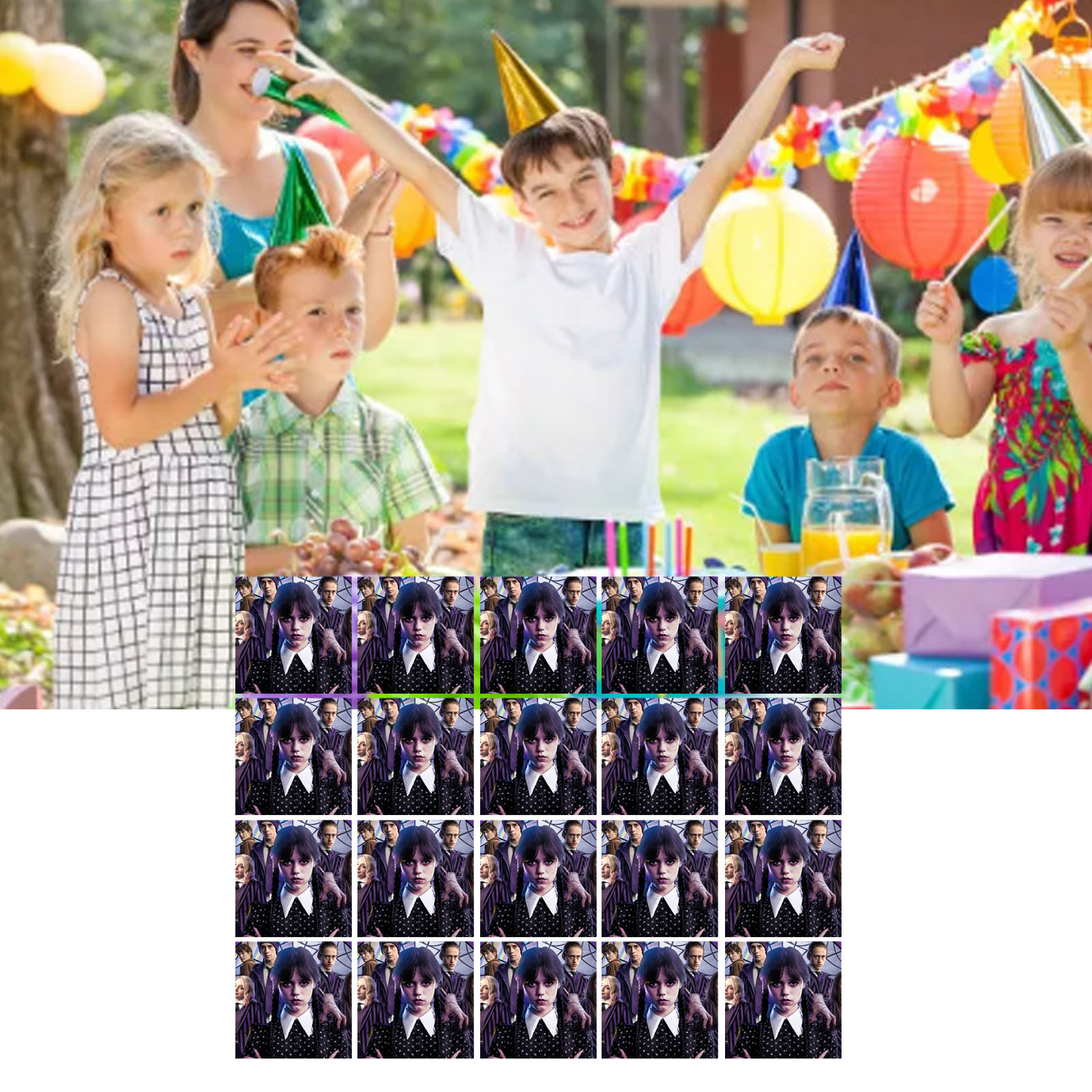 Benötigte Utensilien Für Die Party Am Mittwoch: Pappteller, Pappbecher, Papierservietten, Wimpel, Tischdecken, Bonbonschachteln, Reiskuchenschachteln, Besteck, Löffel, Strohhalme, Papierservietten (20