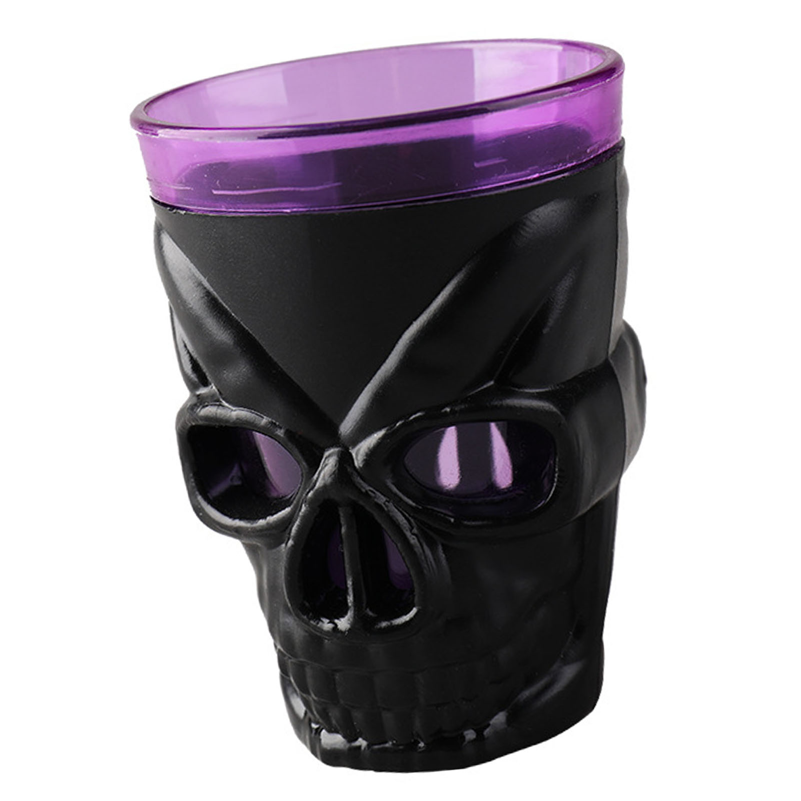 Halloween-totenkopf-weinglas, Flammenlose Kerzenlampe, Stimmungsvolles Accessoire, Gruseliges Totenkopf-weinglas, Schwarze Elektronische Lichtdekoration