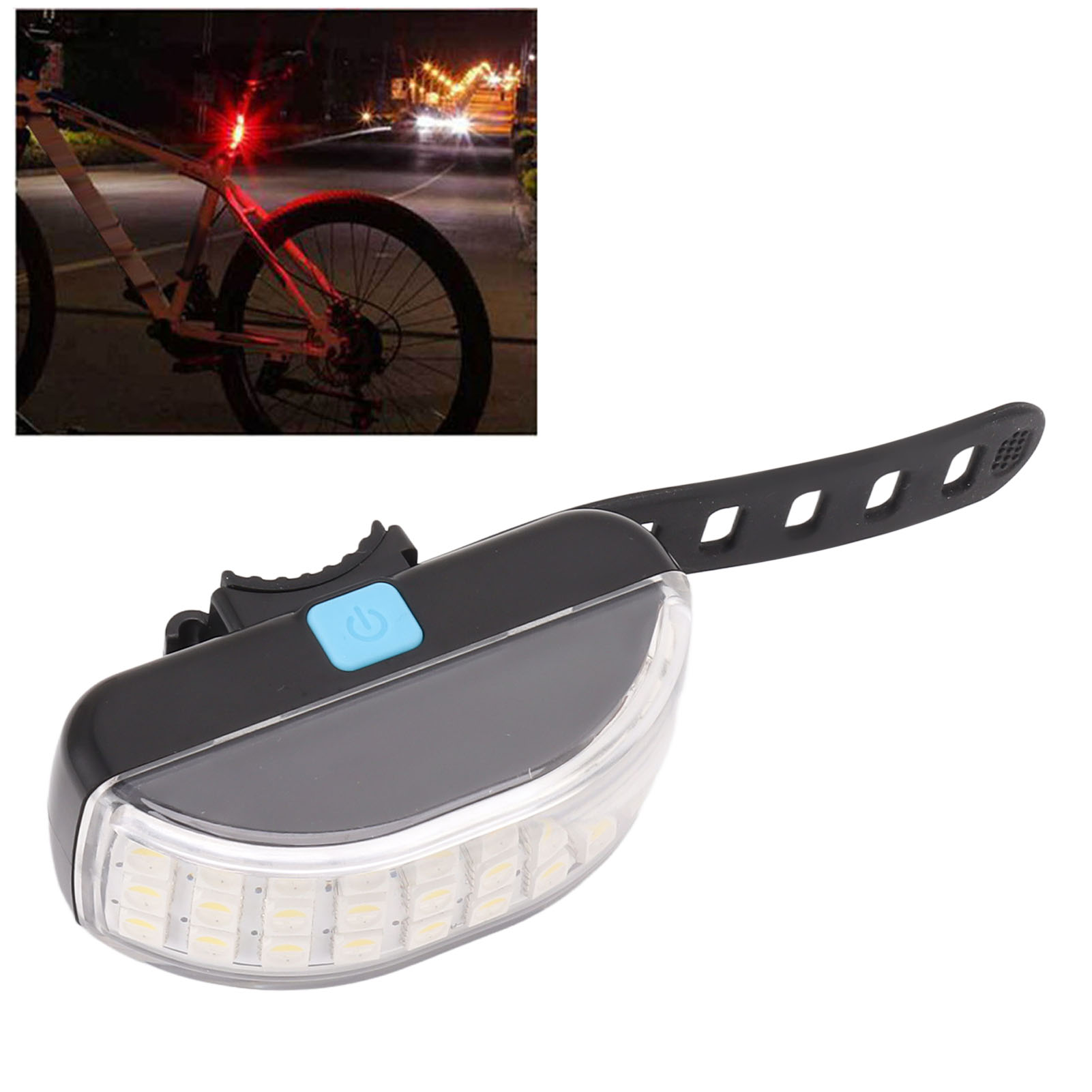 Hochleistungsfähiges, Vierfarbiges Led-rücklicht Für Outdoor-fahrradausrüstung Bei Nacht.