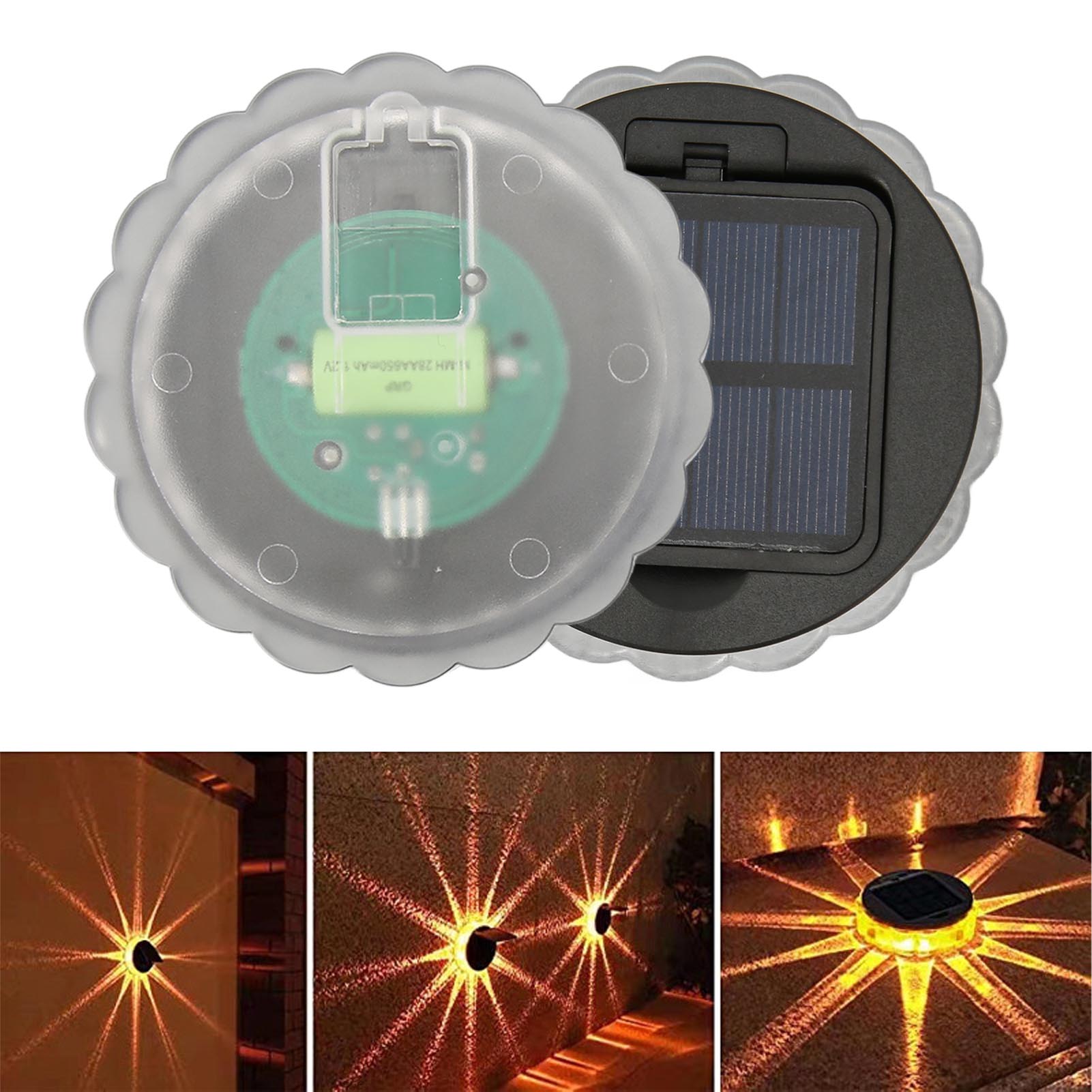 Blütenblattförmige Led-solarwandleuchte, Dekorative Außenbeleuchtung Für Den Garten, Solarlampe, Dekorative Hofwandleuchte.