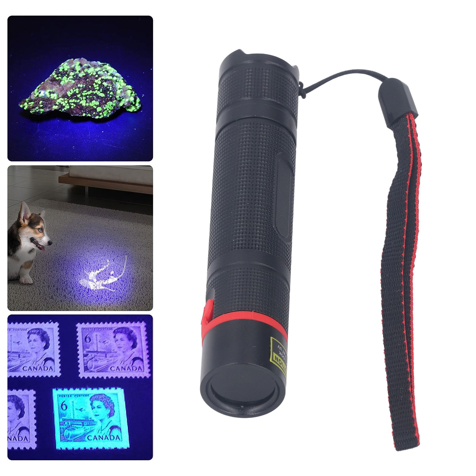 Mini-uv-schwarzlicht-taschenlampe 365 Nm, Professionelle Qualität, Hochauflösende, Leistungsstarke Ultraviolette Taschenlampe, Detektionstaschenlampe