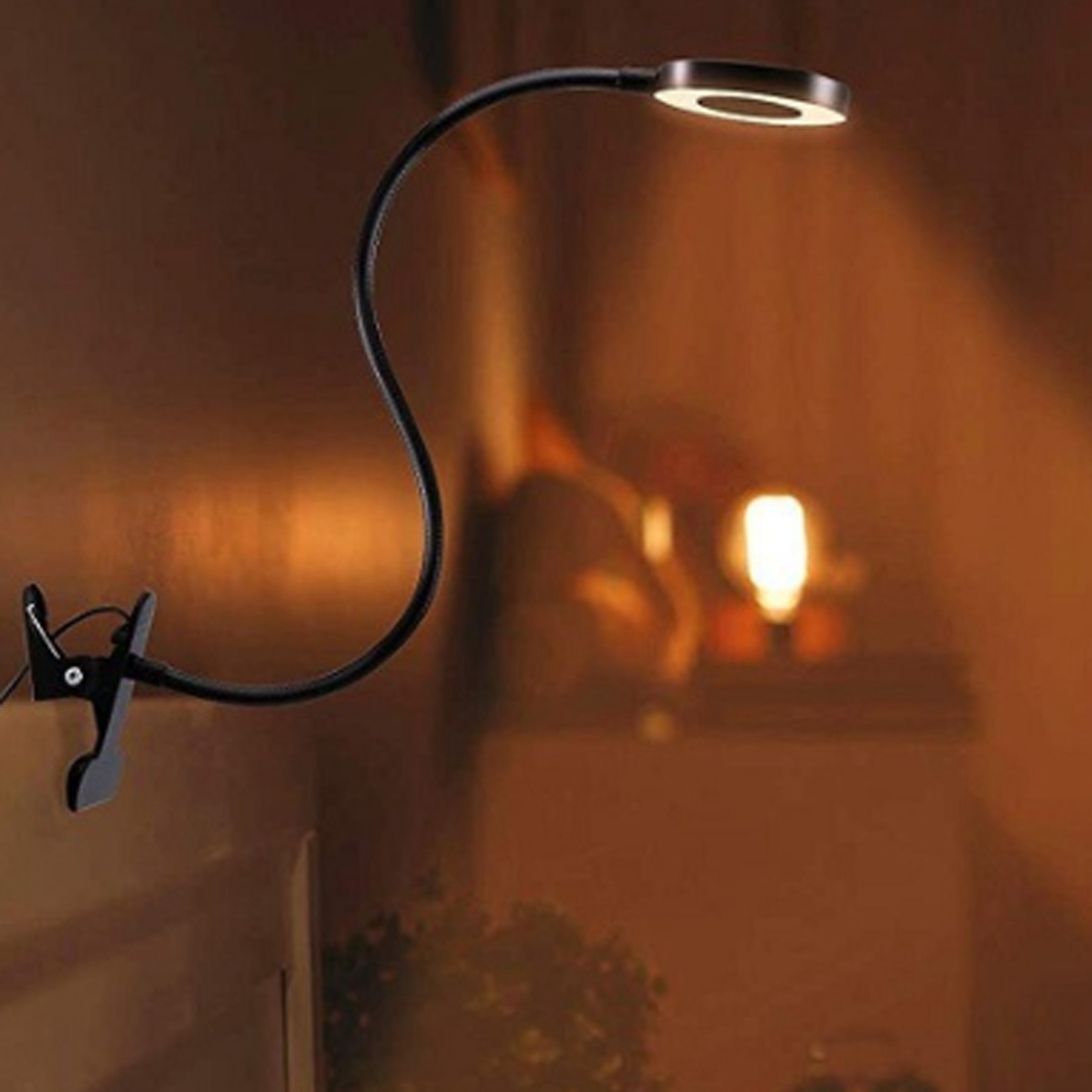 Ansteckbare Led-schreibtischlampe Für Livestreaming, Augenschutz, Lesen, Arbeiten, Beauty, Nageldesign, Selfies, Individuelle Usb-lampe, Schwarz