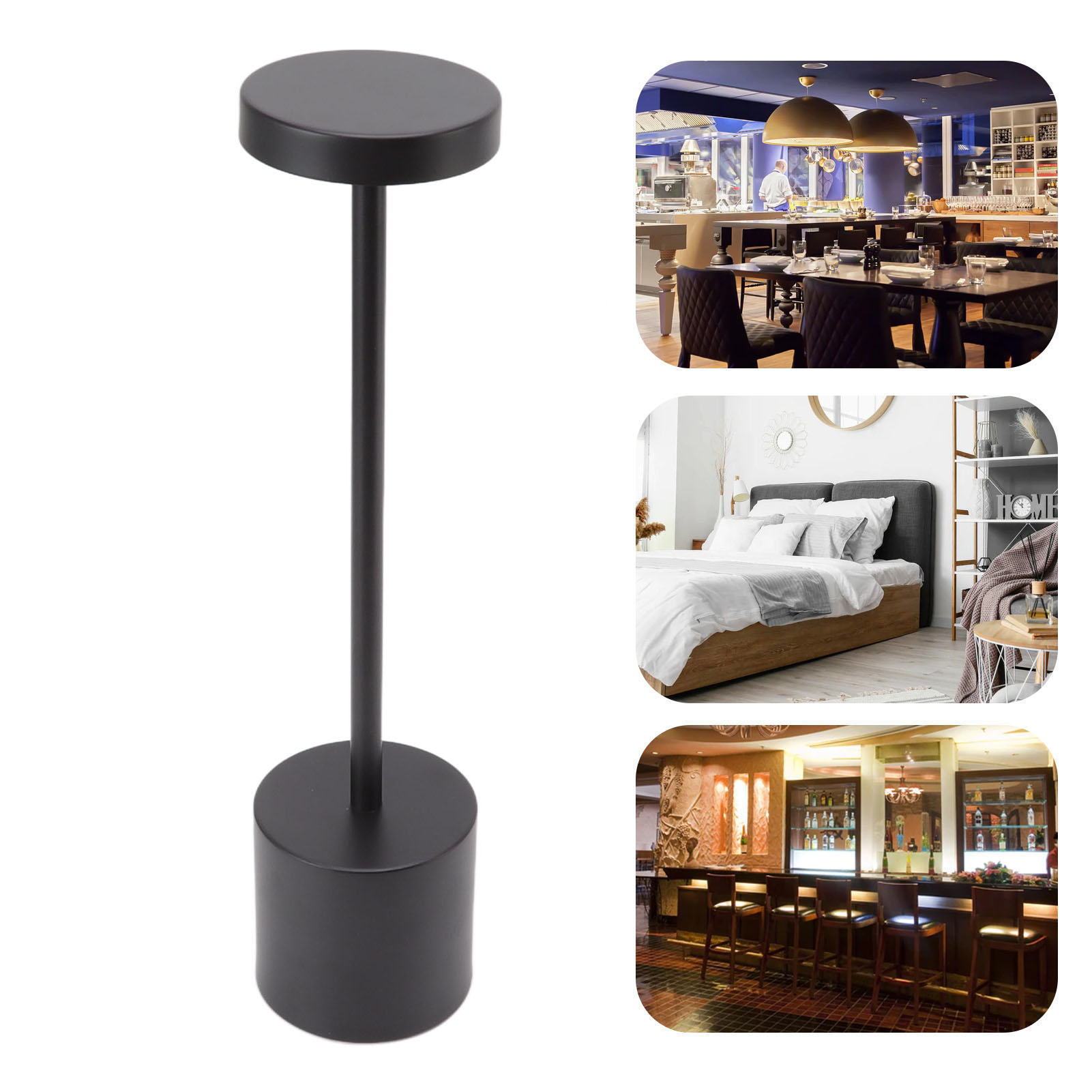 Led-touch-tischleuchte, 3-farbig Verstellbare Dekorative Schreibtischlampe Für Den Innenbereich, Kreatives Und Personalisiertes Nachtlicht, Bürodekoration Im Nordischen Stil Für Hotels Und Restaurants