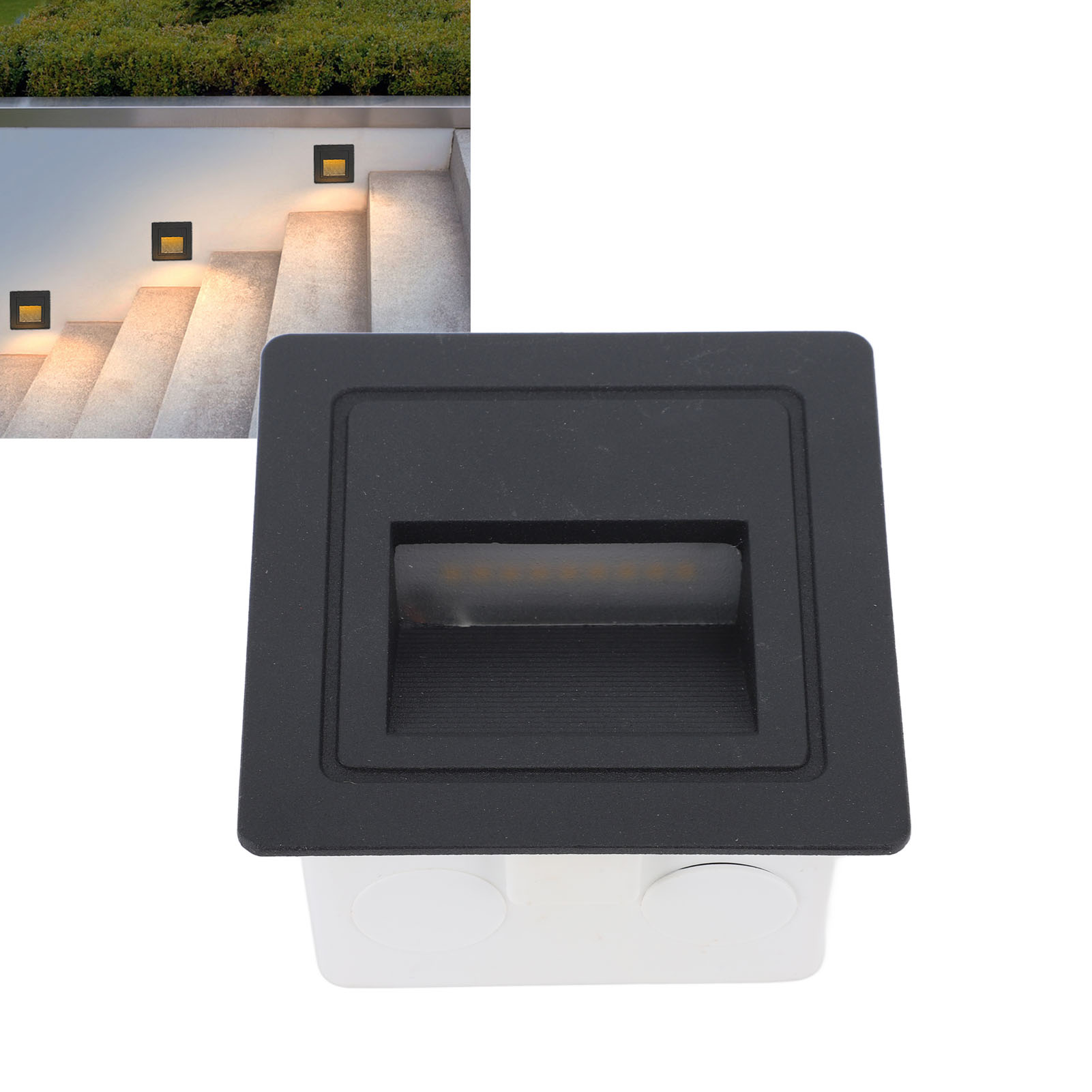 Ip65 Wasserdichte Led-außenbeleuchtung Für Stufen, Treppen, Ecken, Wandeinbauleuchten, Außentreppengestaltung, Runde Form