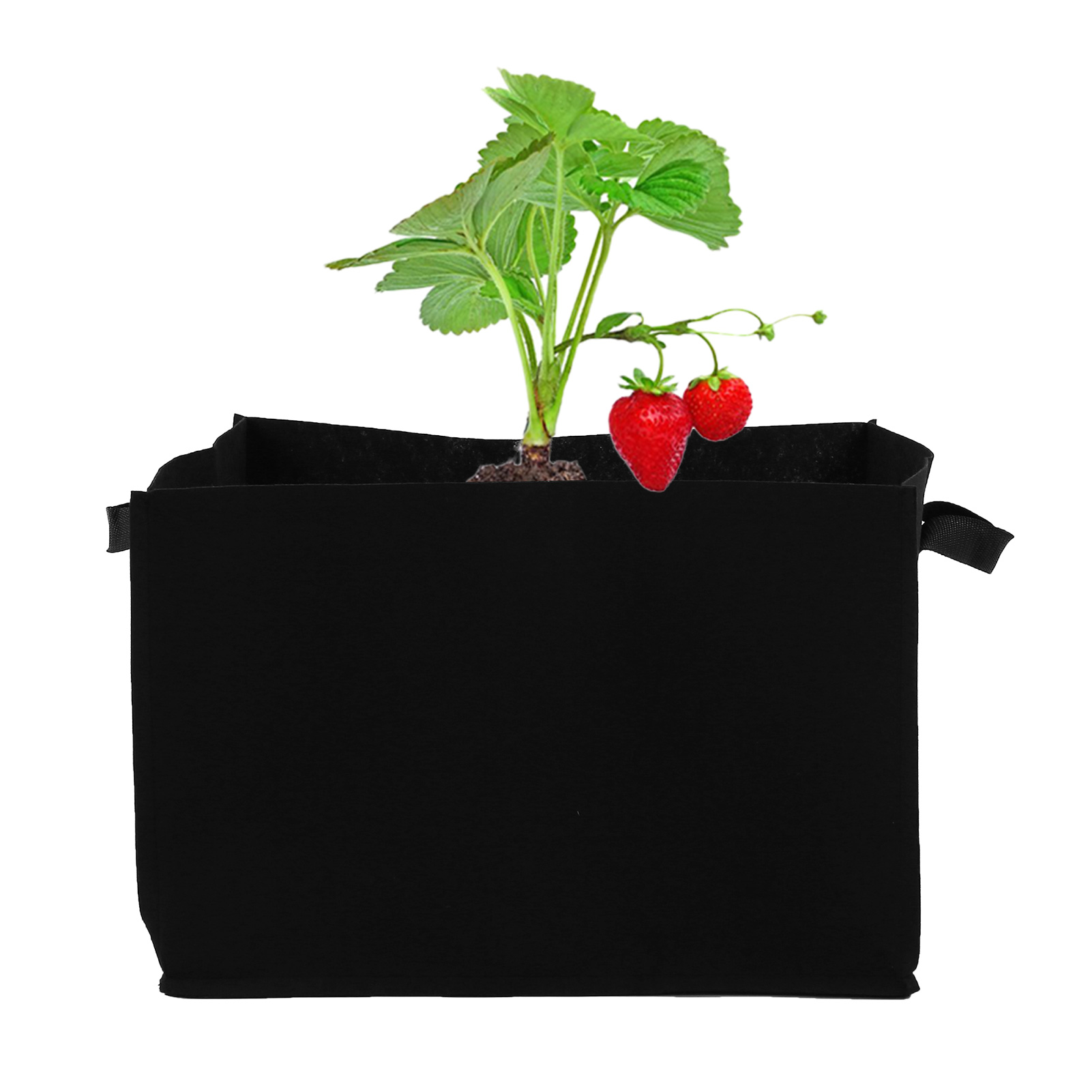 3 Stück/verkauf Von Gartensäcken Aus Vliesstoff, Einfarbig, Quadratische Pflanzsäcke, 55 X 35 X 35 Mm, Schwarz.