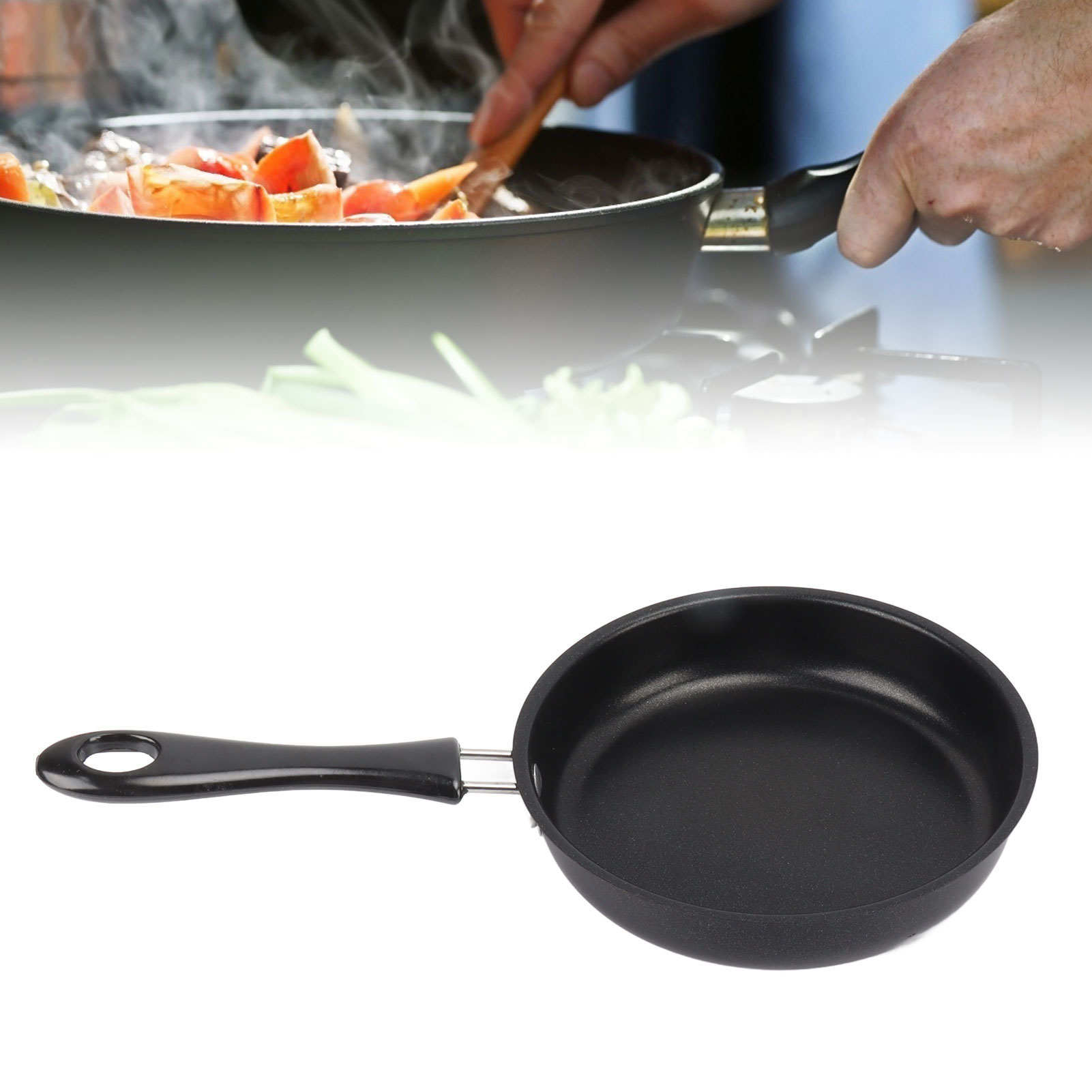 Antihaft-bratpfanne, Eierpfanne, Kleine Haushaltsbratpfanne Mit Geringem Öl- Und Rauchverbrauch, Steakpfanne, Flacher Antihaftboden, Induktionsgeeignet, 14 Cm