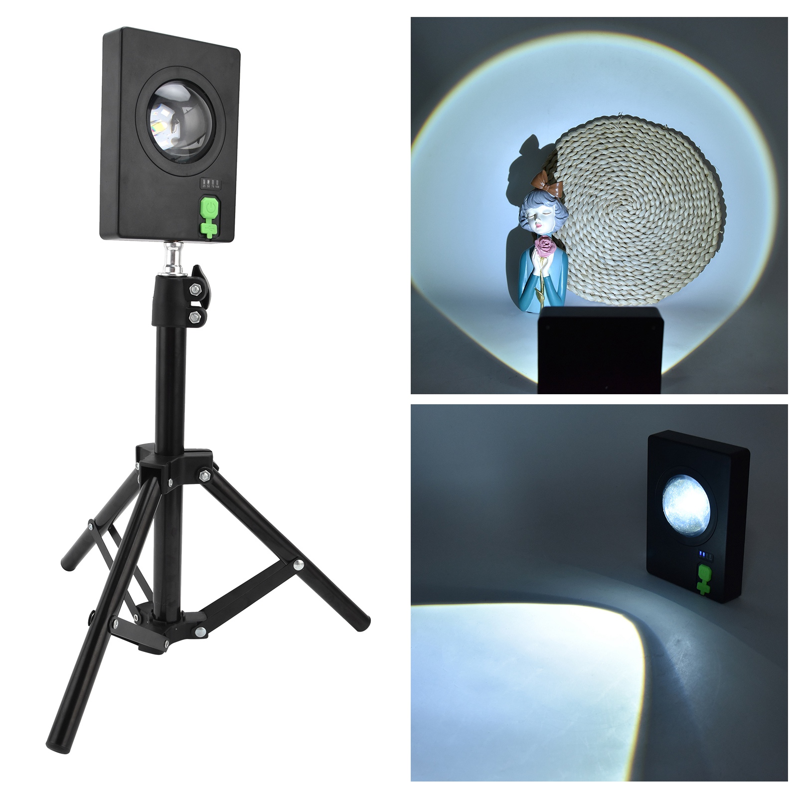 Stehprojektorlampe, Kreativer Mobiler Ständer, Teleskopierbare Tischlampe Mit Weißem Licht, Ambientebeleuchtung Fürs Schlafzimmer, Um 180 Grad Drehbare Dekorative Nachttischlampe, Kreativ Und Individu