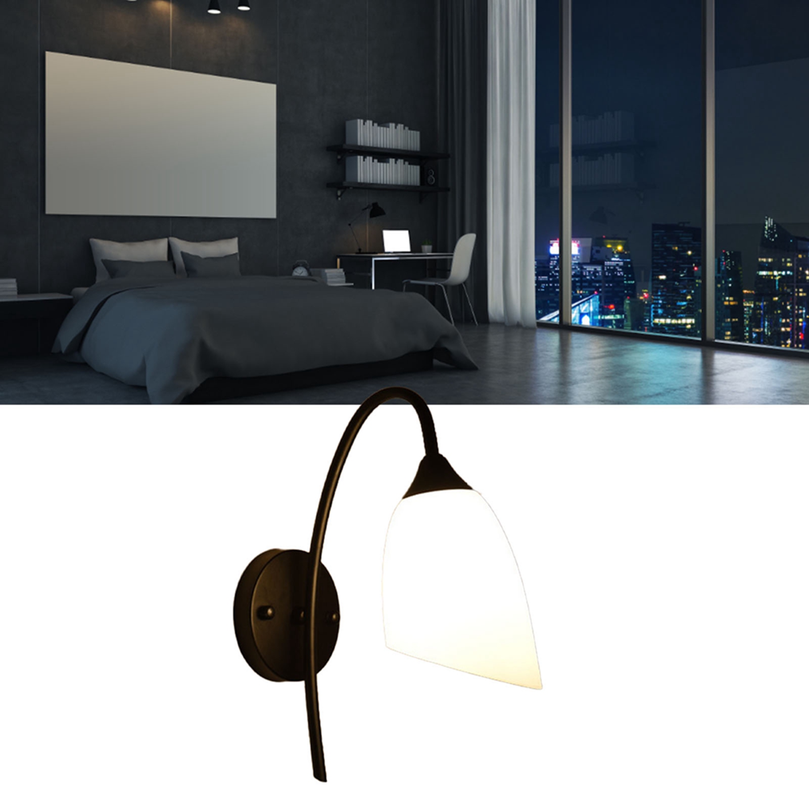 Wandleuchte Im Amerikanischen Stil, Nachttischlampe Für Wohn- Oder Schlafzimmer, Kreative Und Individuelle Wandleuchte Für Den Flur (leuchtmittel Nicht Enthalten) 05a