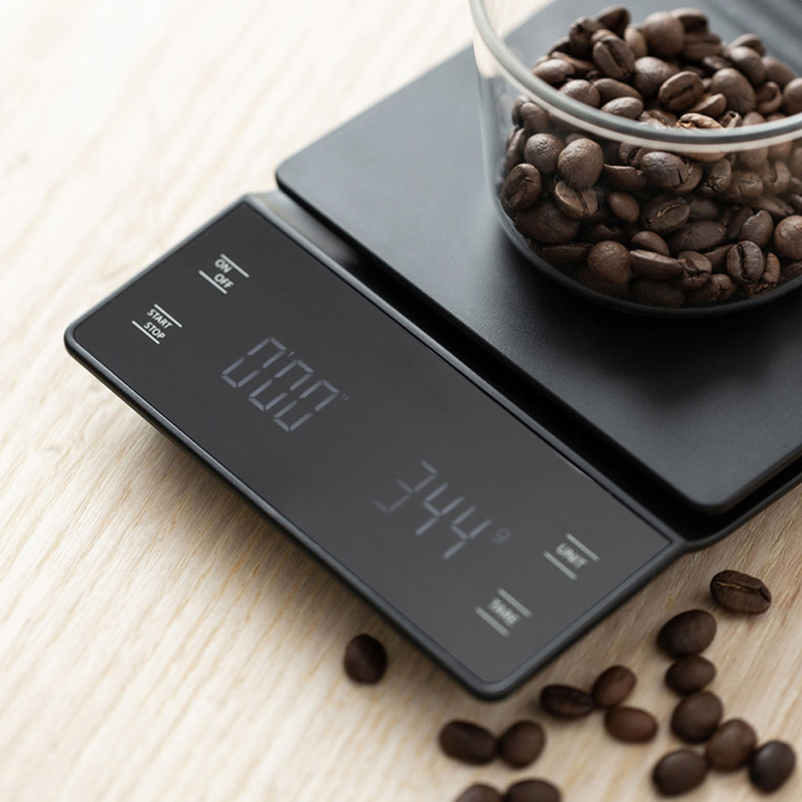 Elektronische Touchscreen-waage Für Filterkaffeemaschinen, Küchenwaage, Kaffeewaage, 3 Kg, Timer, Einheitenumrechnung, Röstfunktion