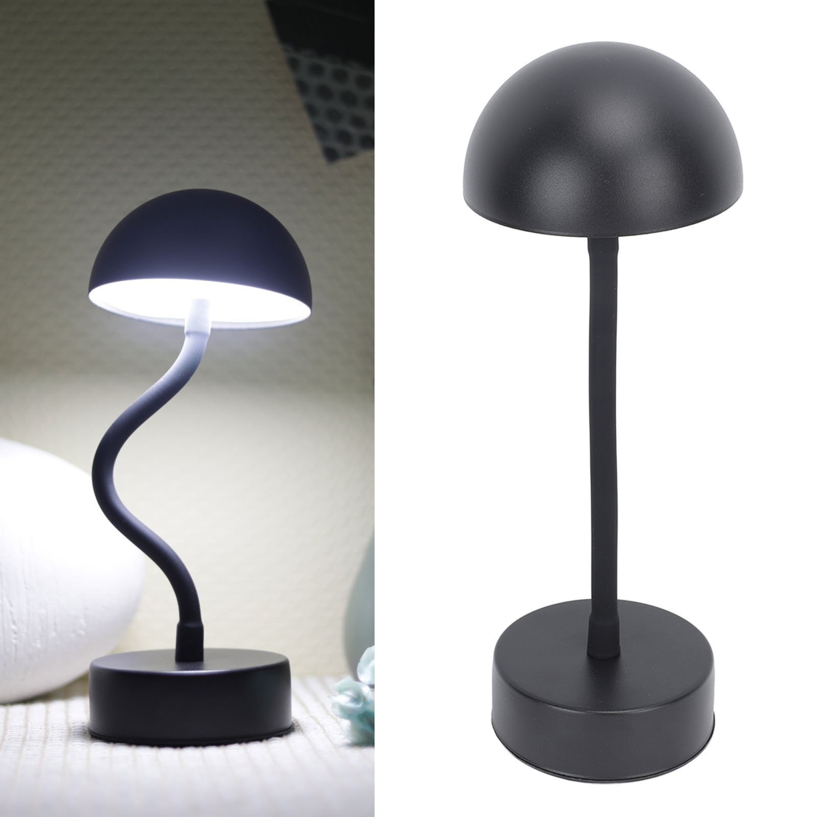 Tragbare, Kabellose, Wiederaufladbare Led-schreibtischlampe Mit 3 Farbtemperaturen Und Stufenloser Dimmfunktion Flexibel, Mit Berührungssensor Geeignet Für Schlafzimmer, Esszimmer, Bars, Terrassen Und