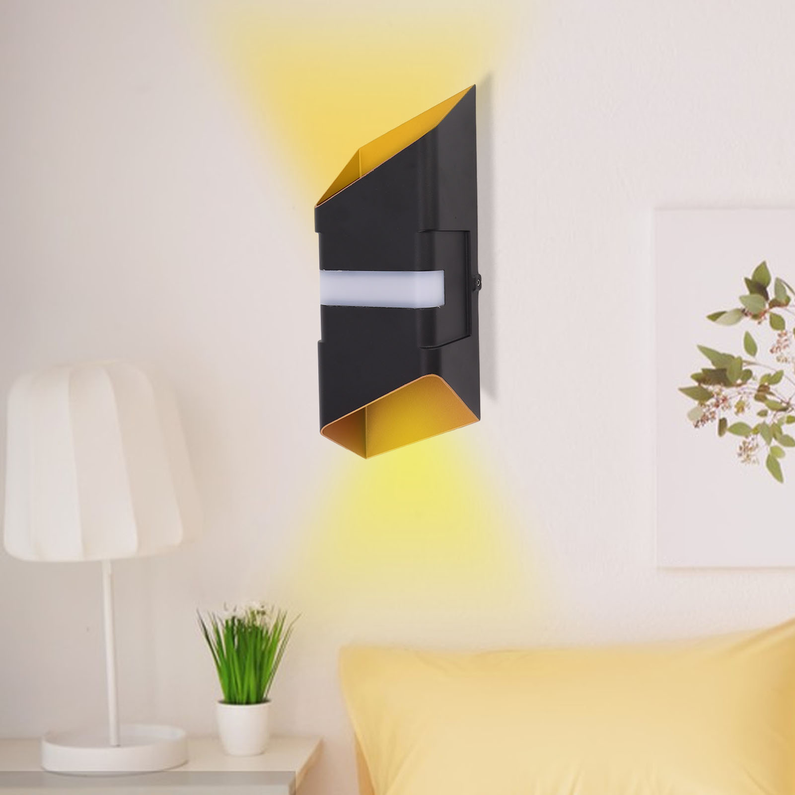 Moderne, Wasserdichte Led-wandleuchte Für Den Außenbereich, Wandleuchte Mit Beleuchtung Von Oben Und Unten, Wandleuchte Für Den Innenbereich, Wasserdichte Wandleuchte, Geeignet Für Höfe, Türen, Gärten