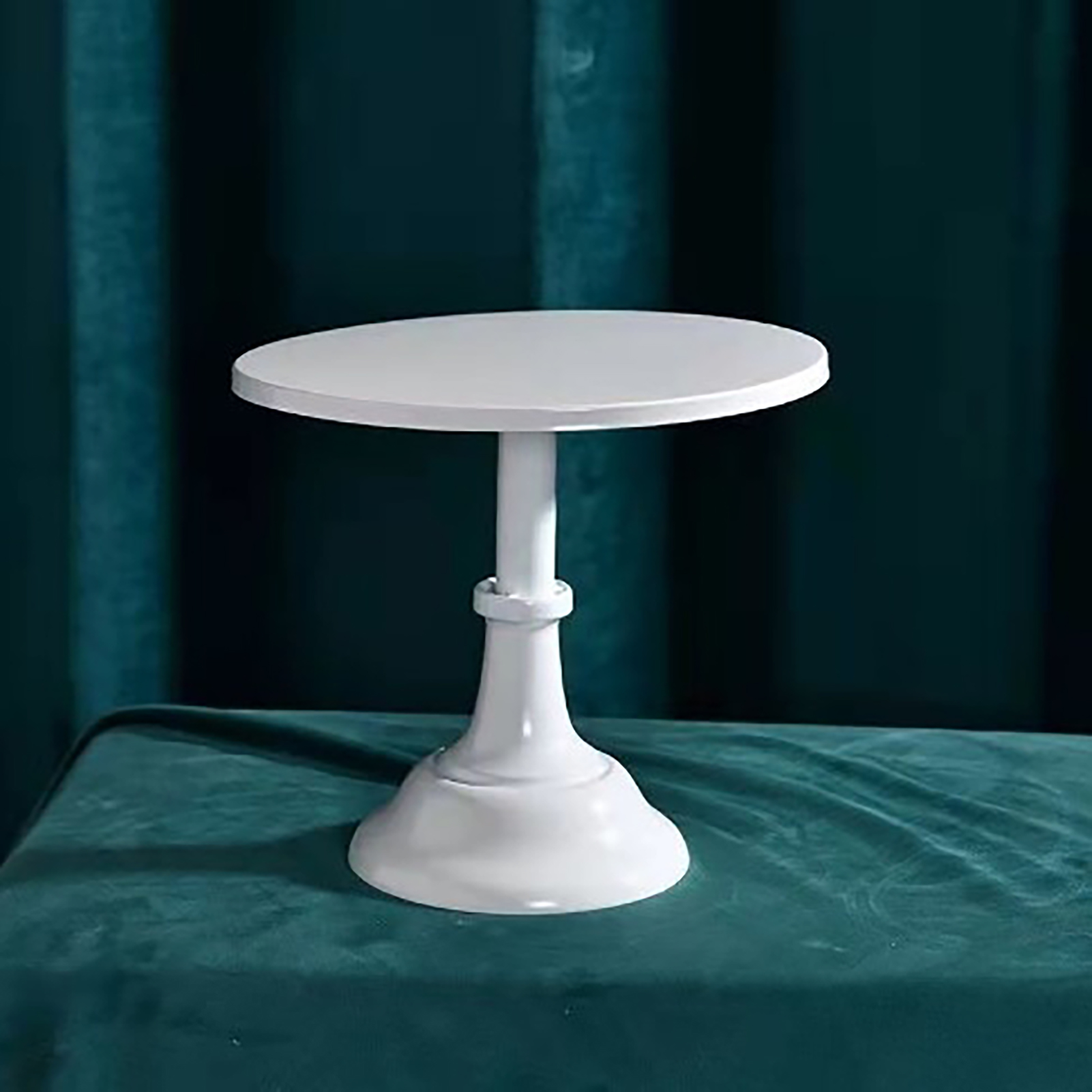 Europäischer Tortenständer Aus Metall, Desserttablett Für Teestuben, Hochzeitsaccessoire, Partytortentablett-ornament, Mittlere Größe, Weiß.