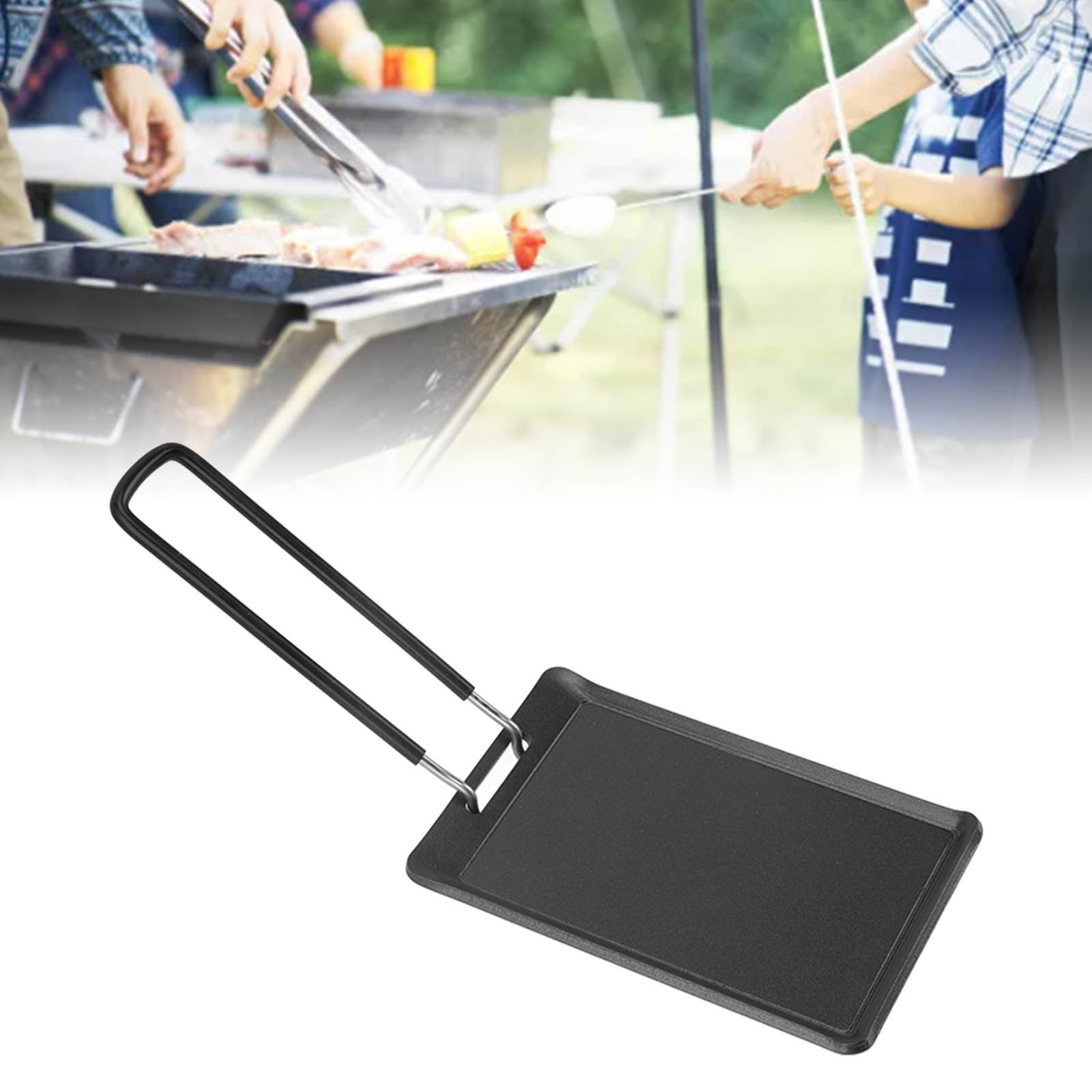 Kleine Quadratische Outdoor-pfanne, Ideal Zum Campen Und Wandern Allein, Faltbare Und Tragbare Antihaftpfanne, Teppanyaki-grill Für Picknicks.