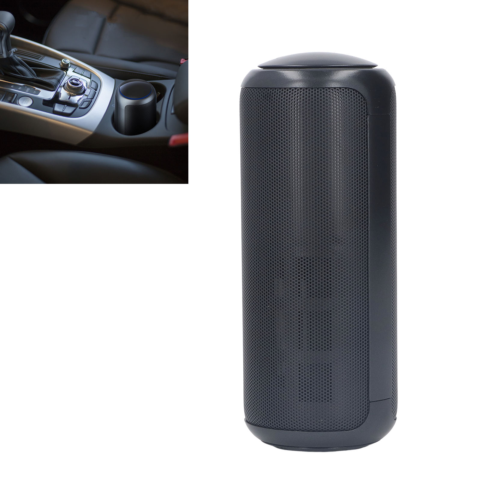 Touchscreen-luftreiniger Für Den Innenbereich/das Auto, Becherförmiger Luftreiniger, Beseitigt Gerüche, Schwarz.