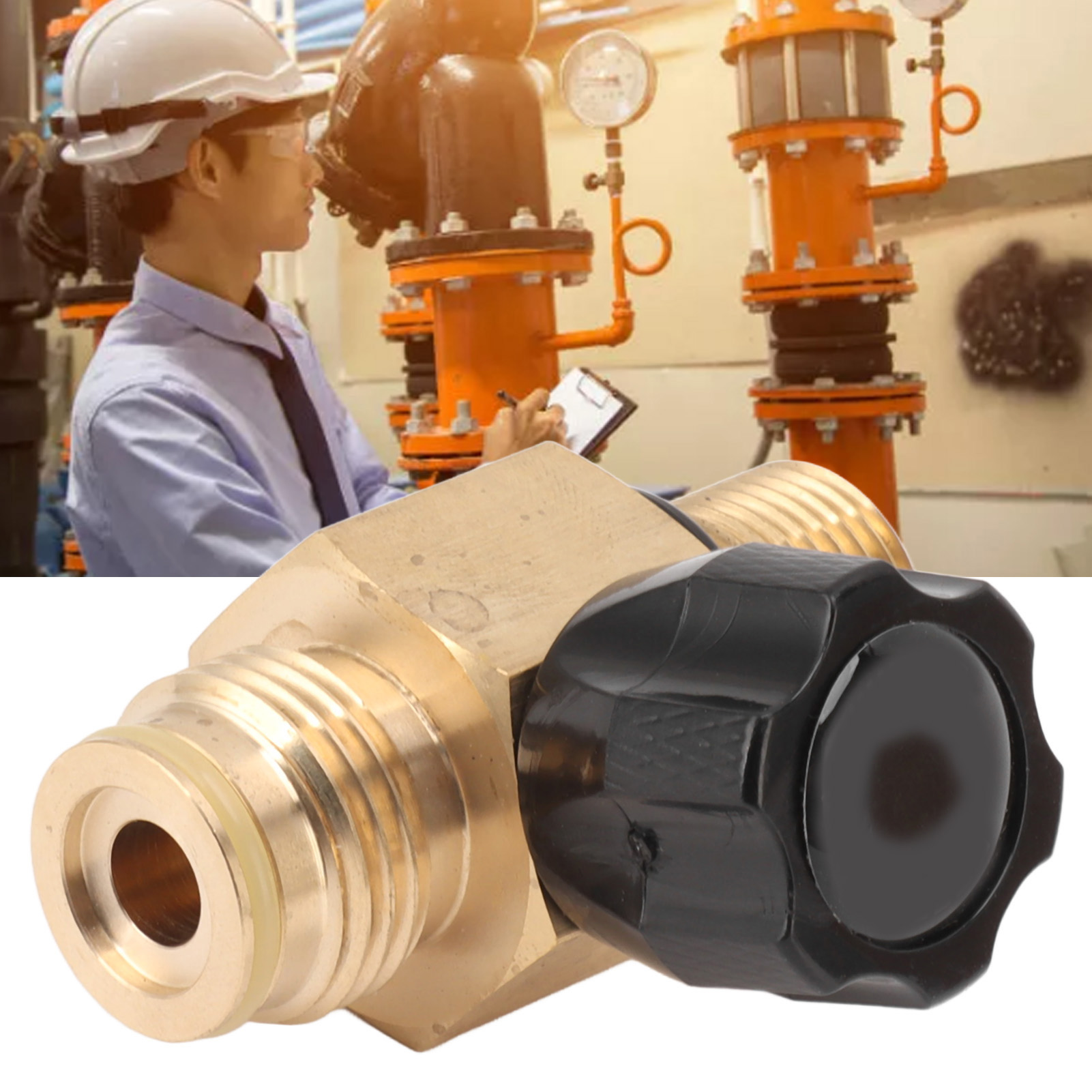 Geeignet Für Co2-zylinderfülladapter, Maximaler Druck Von 5000 Psi, G1/2-14-anschluss, Schwarzes M181,5-hochdruckregelventil.