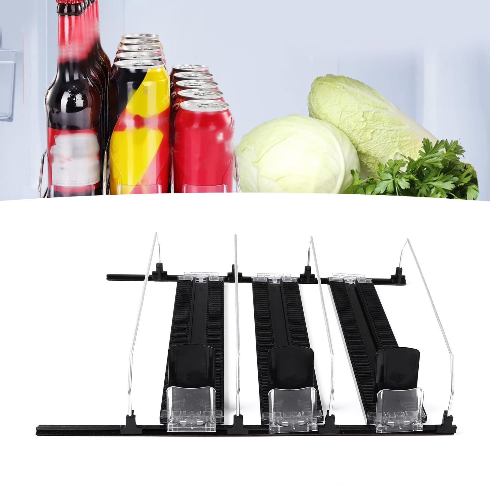 Automatischer Getränkestopfer Für Supermarkt-tiefkühltruhen, Kugelgelagert, 38 Cm, Schwarz, 3er-pack