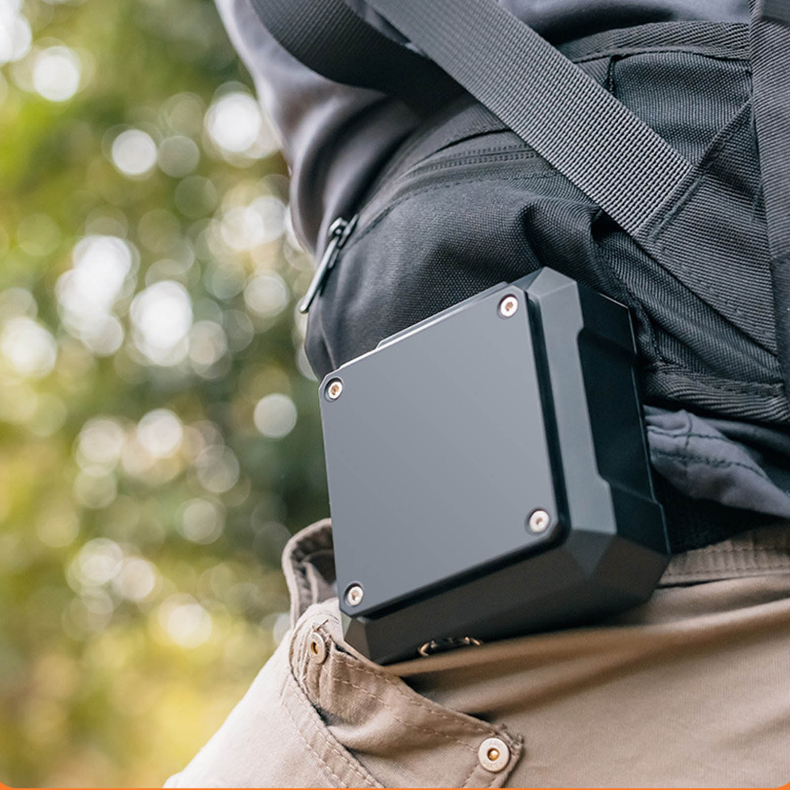 Tragbarer Ventilator, Wiederaufladbare Notleuchte Per Usb, Nackenventilator Mit Licht Für Den Außenbereich, Geeignet Zum Wandern, Campen Und Bergsteigen.