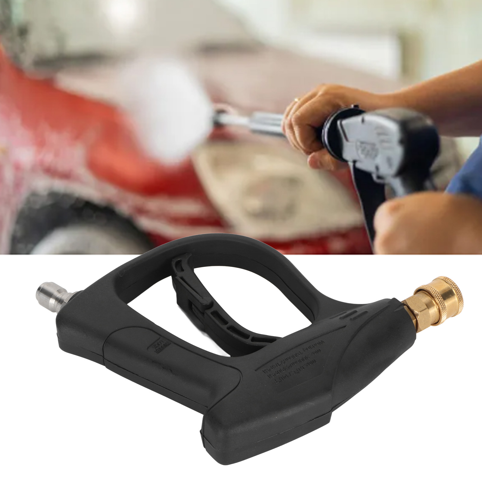 Hochdruck-wasserpistole Für Die Autowäsche, 3/8"-ventilkern Aus Reinem Kupfer, Multifunktionale Wasserpistole Für Die Haushaltsreinigung, 4350 Psi.