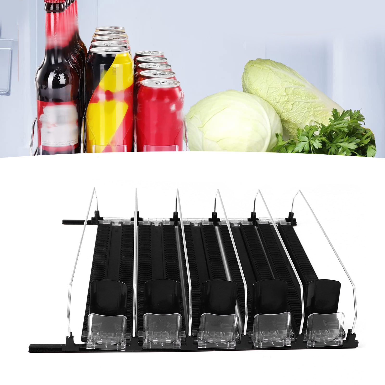 Automatischer Getränkeaussteller Für Supermarkt-tiefkühltruhen, Kugelgelagert, 38 Cm, Schwarz, 5er-pack