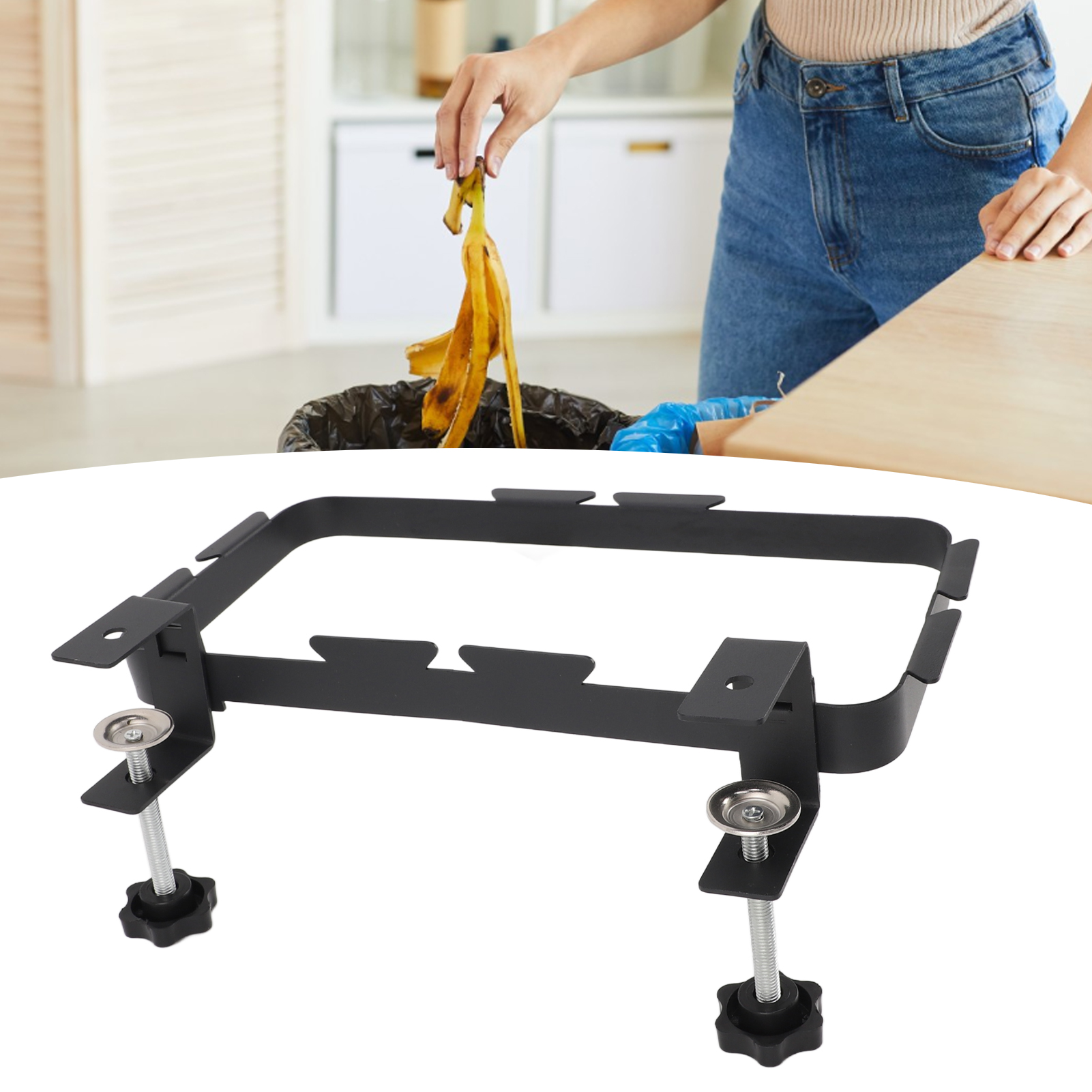Tragbarer Und Robuster Müllbeutelhalter Für Camping, Küchenschränke, Garten Und Outdoor-aktivitäten.