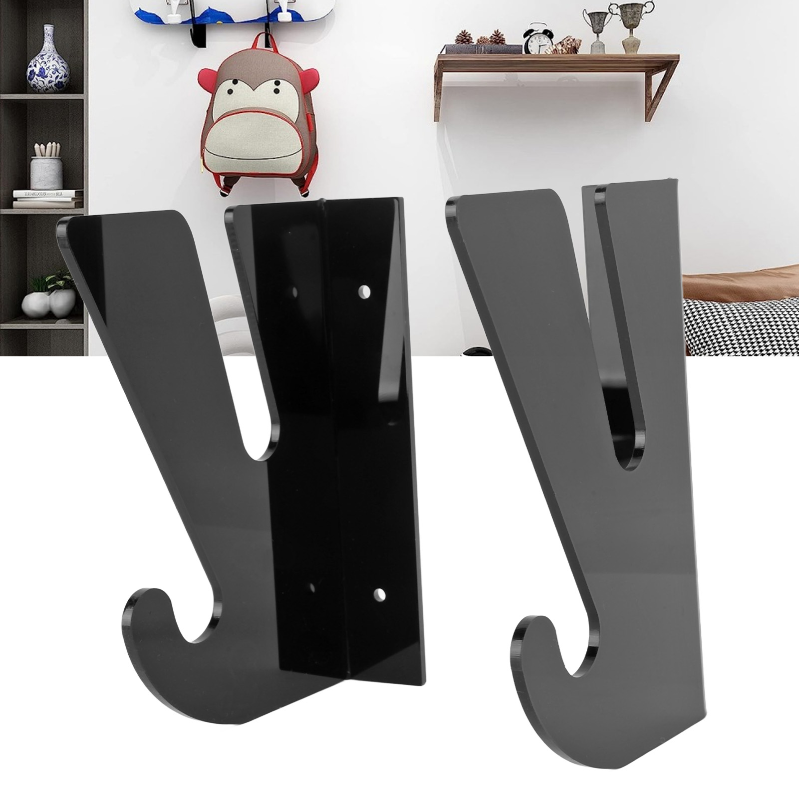 Yx008 Wandmontiertes Skateboard-präsentationsregal Mit Aufbewahrungshaken