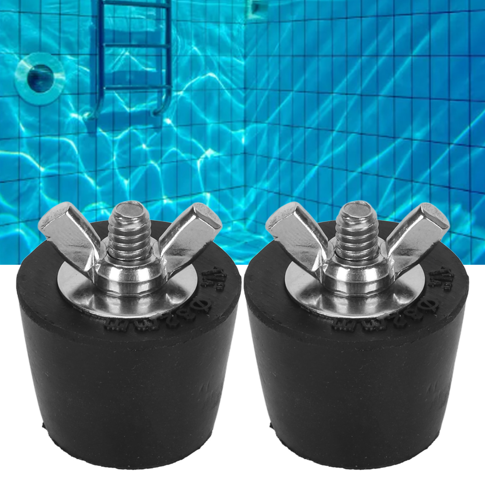 2 Stück/set Frostschutz-gummistopfen Für Schwimmbadschläuche, 32 Mm.