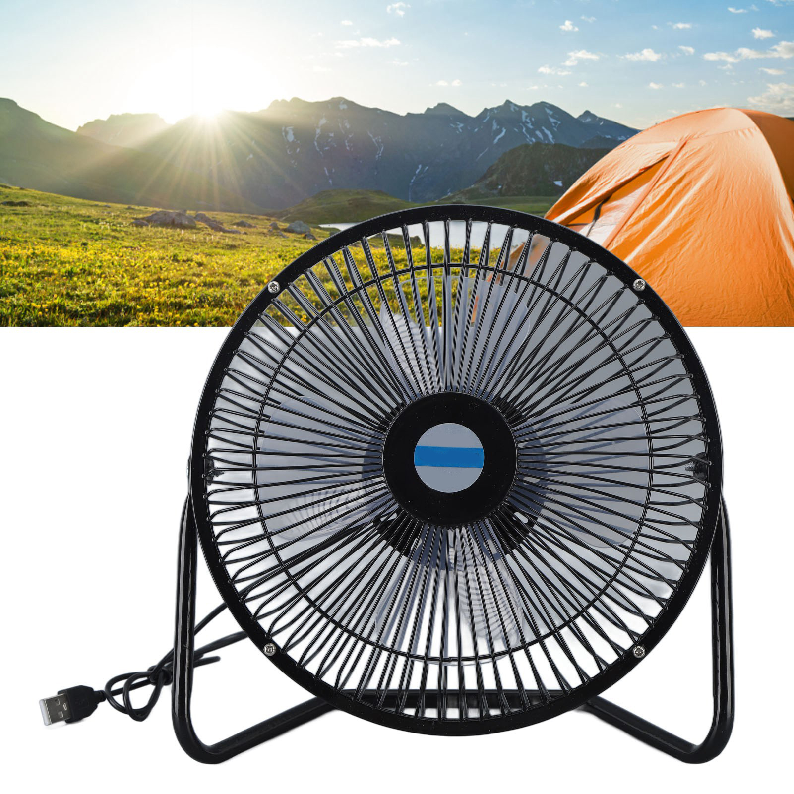 10-w-solarpanel Und 50-w-8-zoll-usb-solarventilator Angeschlossen