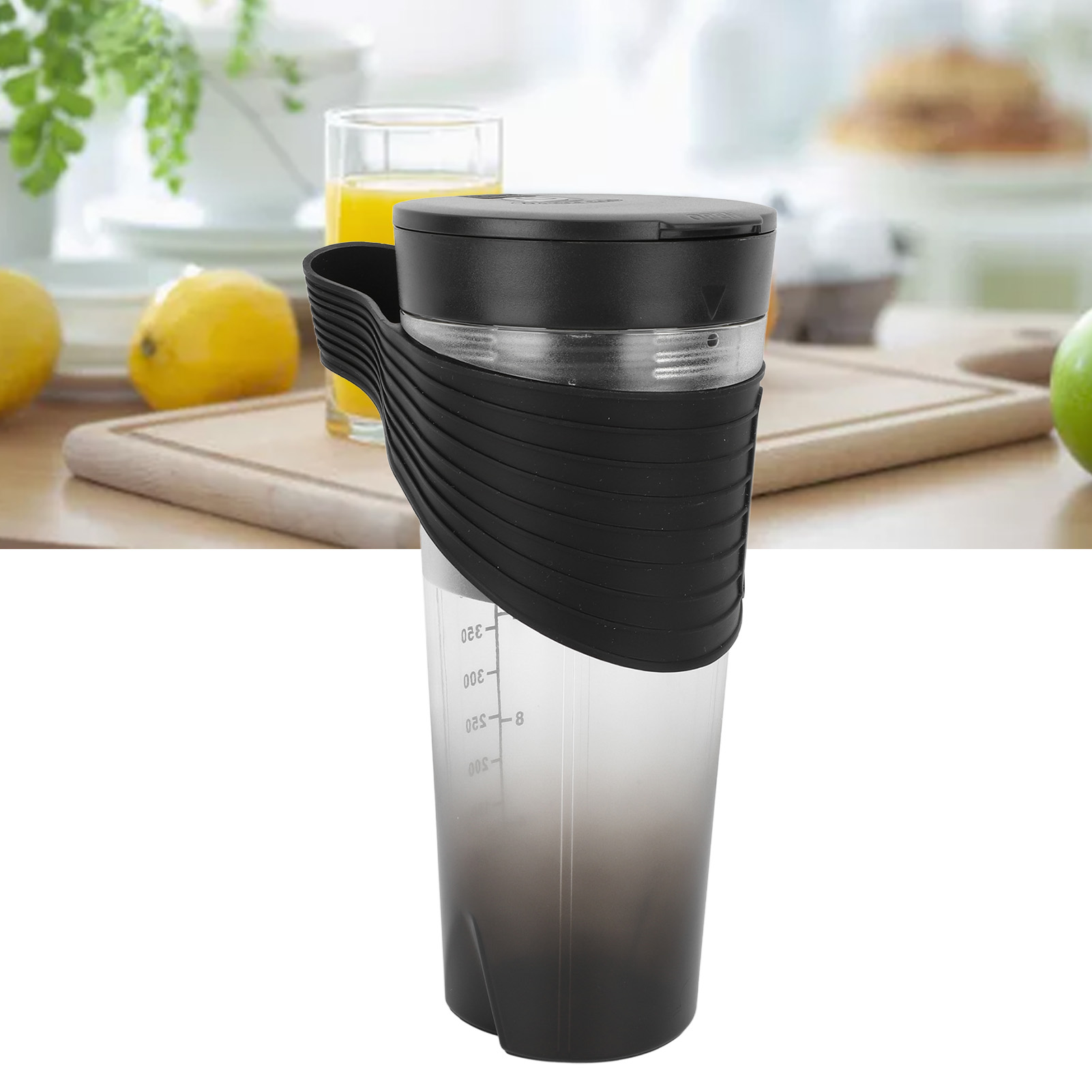 Tragbarer, Wiederaufladbarer 473-ml-usb-standmixer Mit 6 Leistungsstarken Klingen Für Smoothies Und Mixflaschen – Schwarz