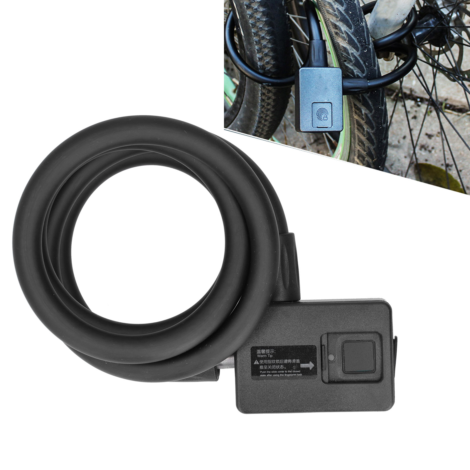 Intelligentes Bluetooth-schloss Mit Stahlring, 3,7-v-lithiumbatterie, Elektronischem Schloss, Wasserdicht Und Diebstahlsicher, Für Fahrräder Und Mountainbikes.