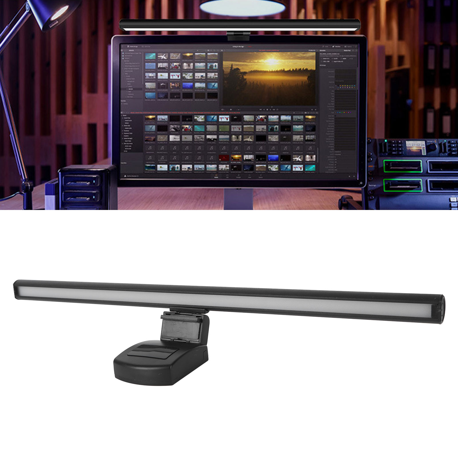 Led-hängemonitorlampe, Flimmerfrei, Hohe Helligkeit, Energiesparendes Nachtlicht, Stufenlose Dimmung, Augenschonende Lampe Für Computer, Usb 5v.