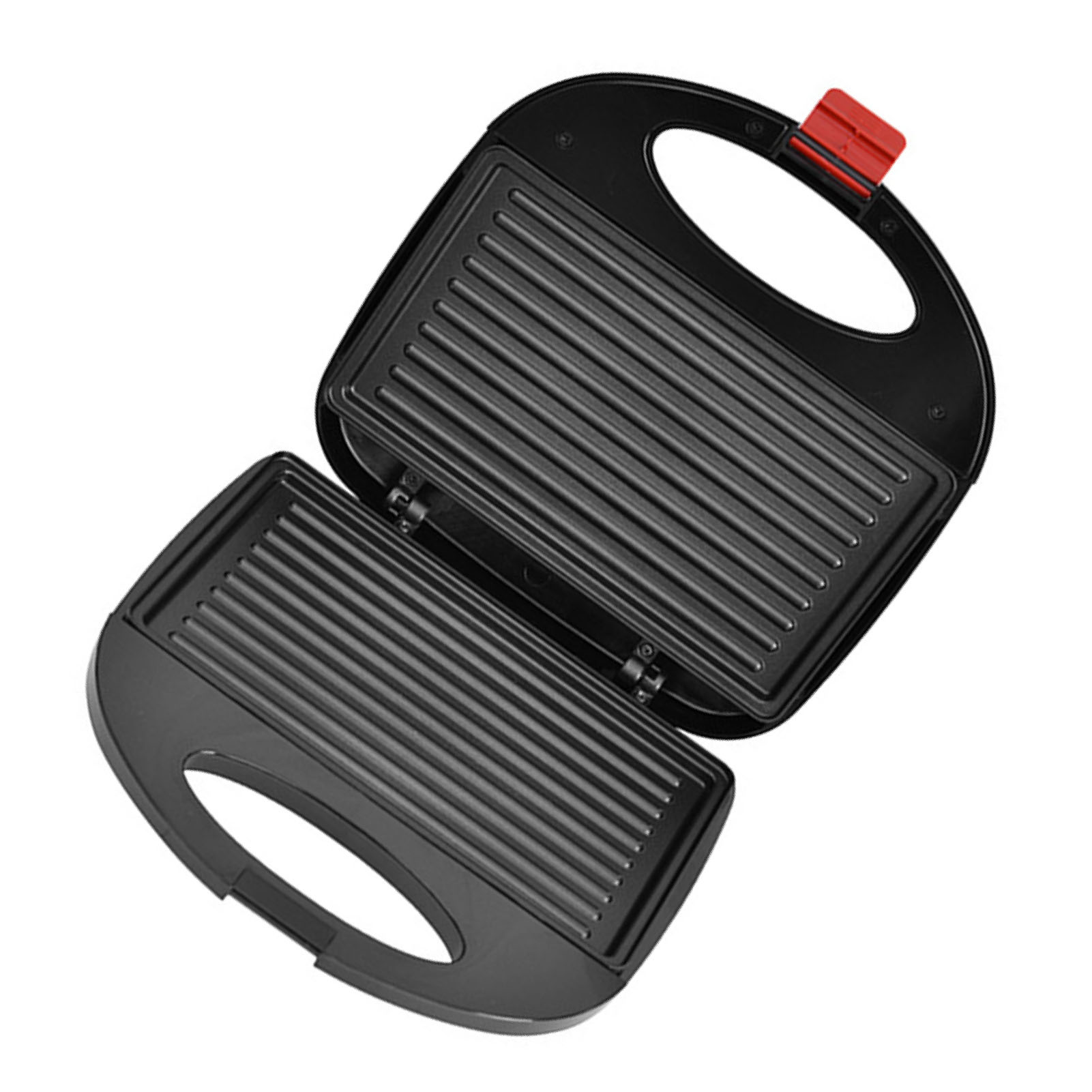 Brotbackautomat, Waffeleisen (europäische Standards), Sandwichmaker, Panini-grill, Grillgerät, Elektrische Grillplatte Mit Horizontalen Streifen