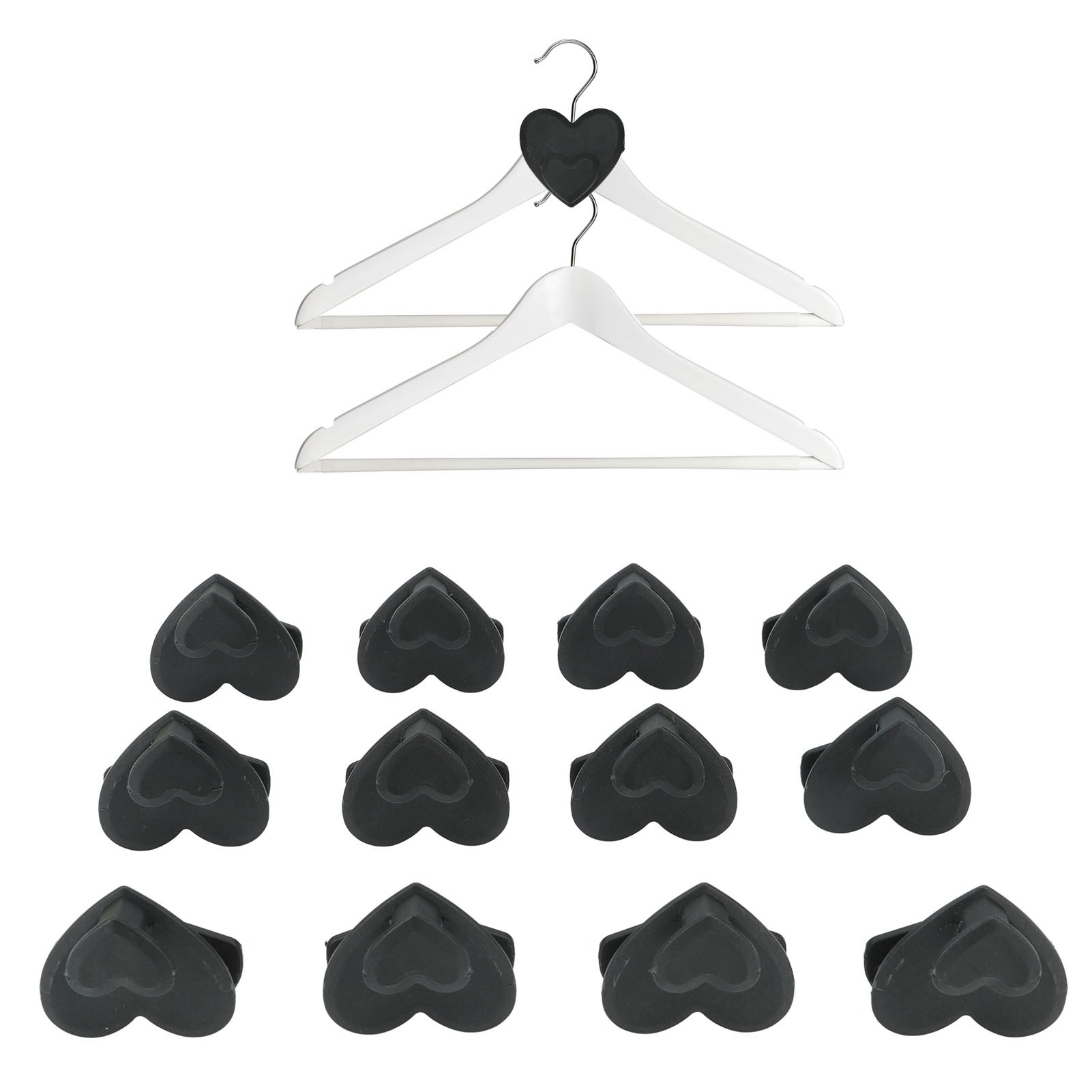 Set Mit 12 Dreieckigen Kleiderbügeln Von Ruby Space Mit Verbindungshaken, Faltbarer Multifunktionaler Kleiderschrank